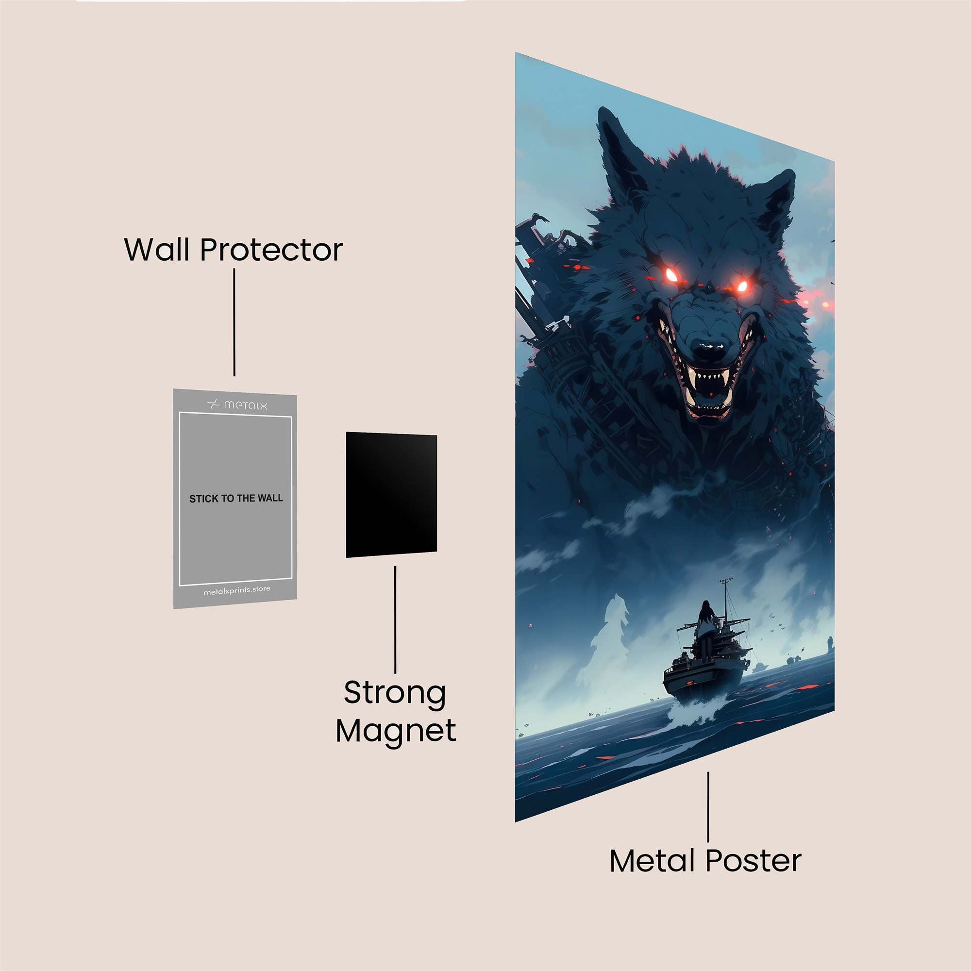 Looming Menace Safe Wall Magnetic / M