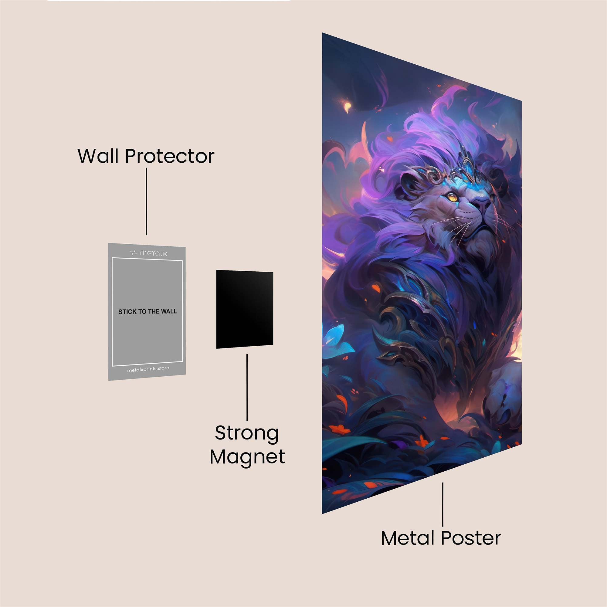 Majestic Solitude Safe Wall Magnetic / M