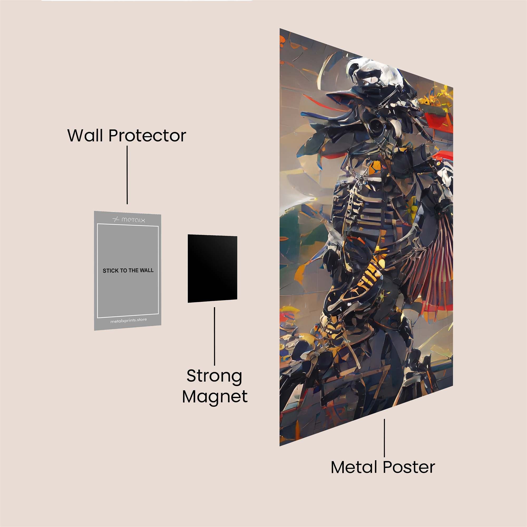 Samurai Reverie Safe Wall Magnetic / M