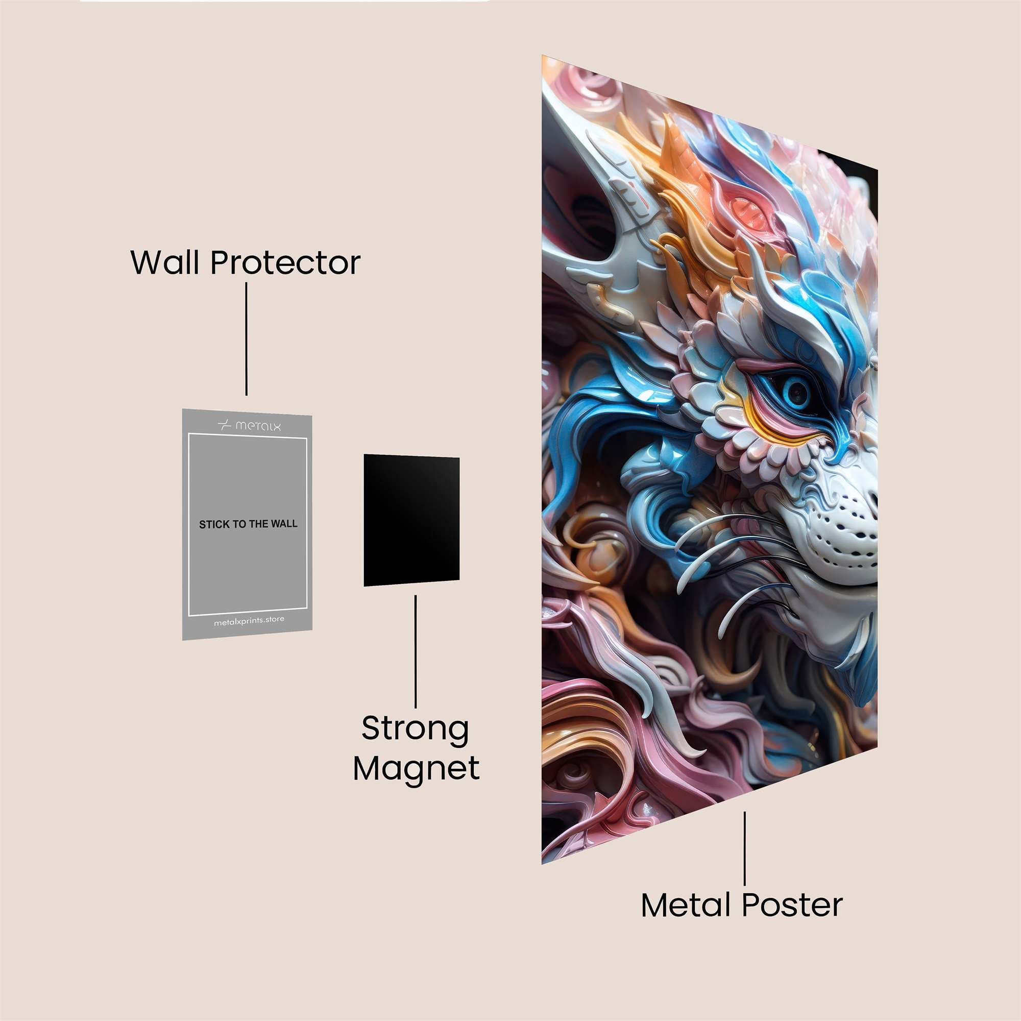 Majestic Vivid Safe Wall Magnetic / M