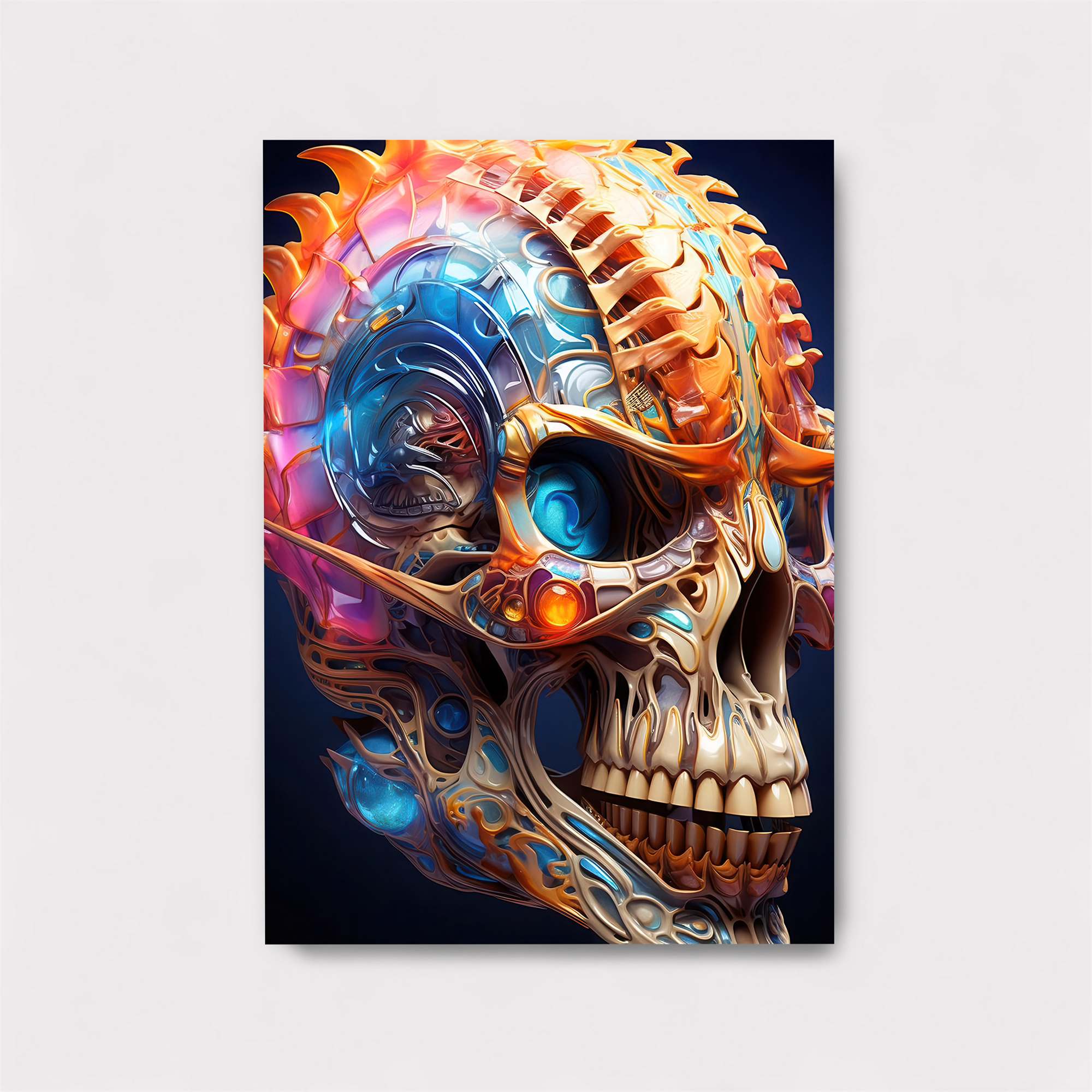 Cyber Skull Safe Wall Magnetic / M