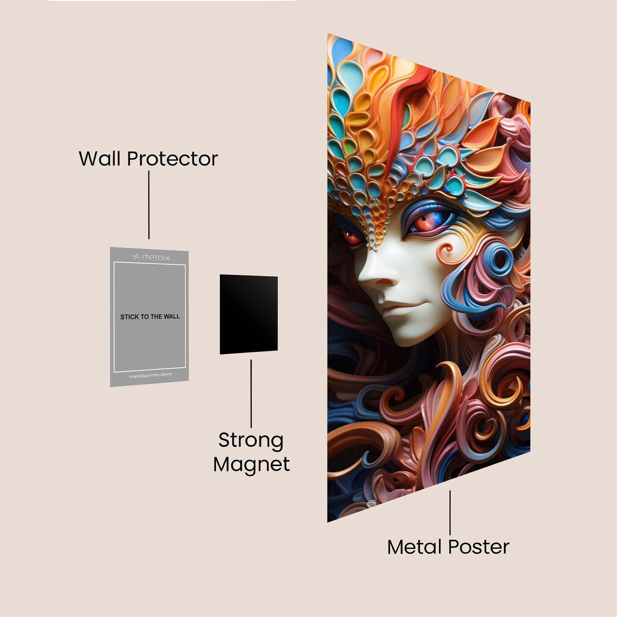 Mythical Vividness Safe Wall Magnetic / M