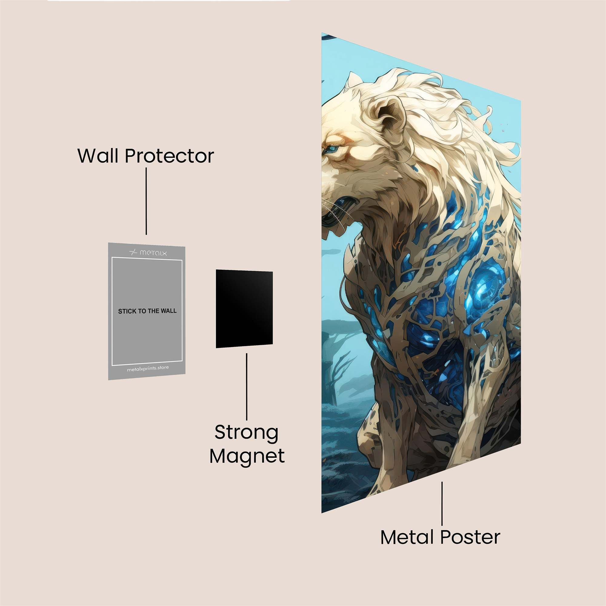 Crystalline Majesty Safe Wall Magnetic / M