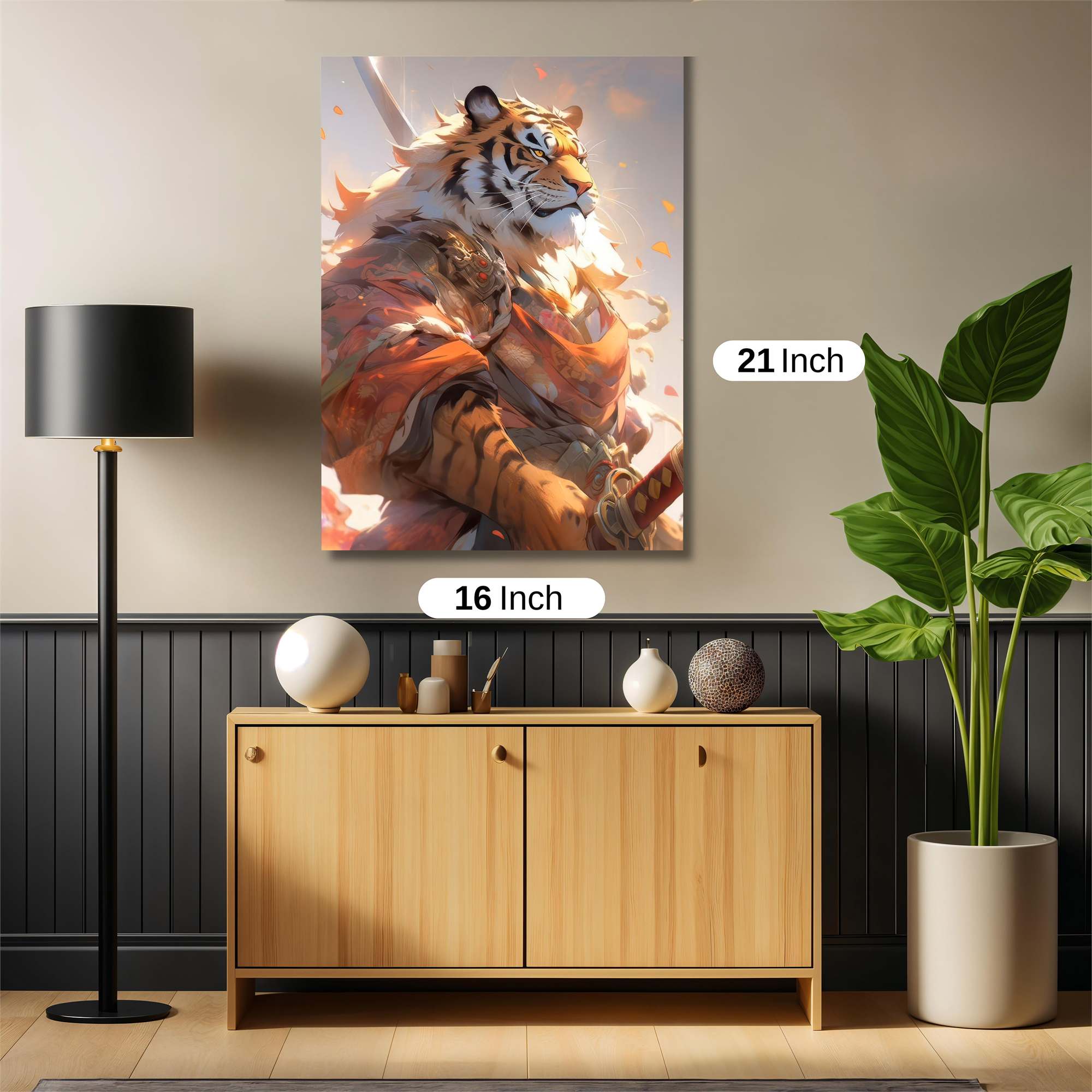 Tiger Warrior Safe Wall Magnetic / M