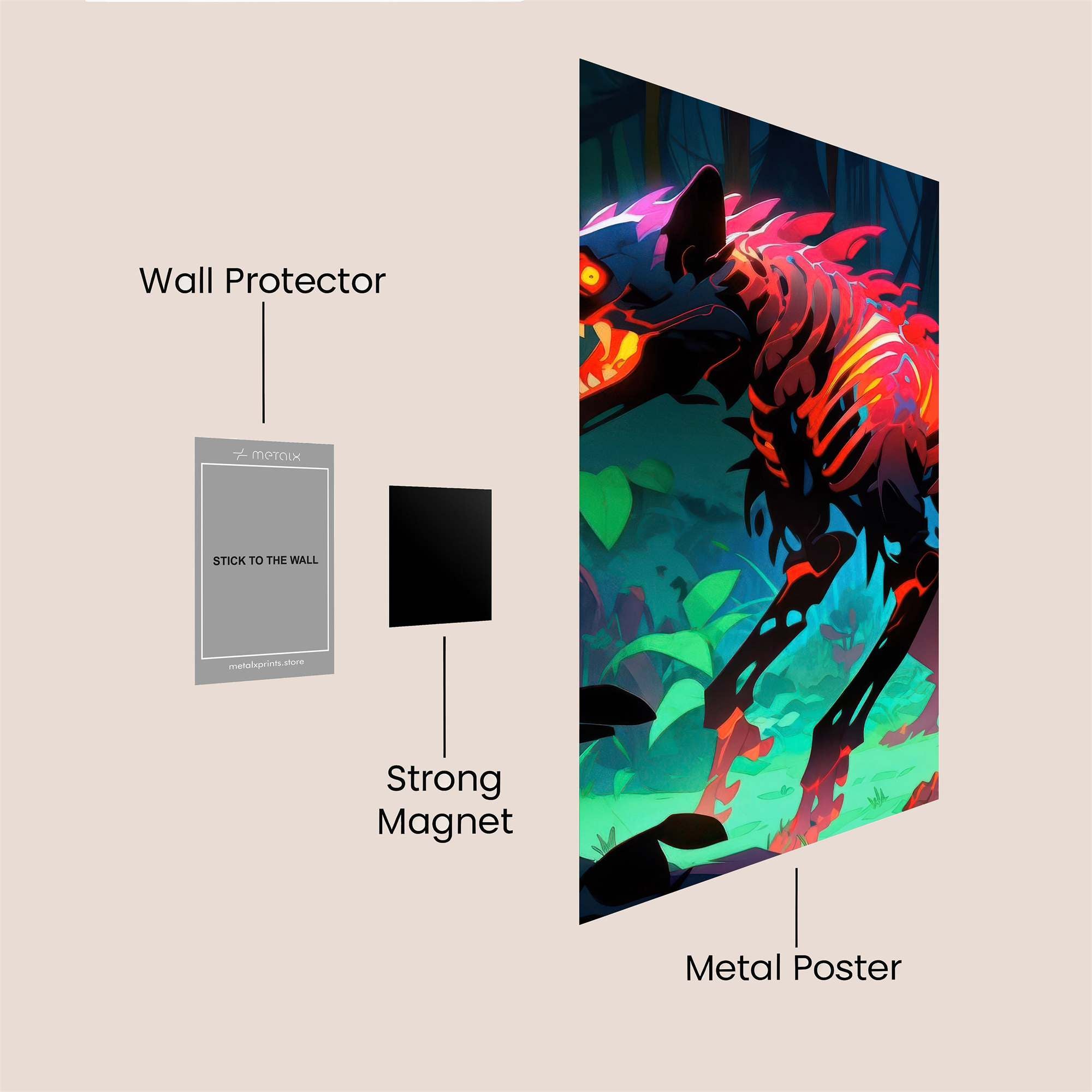 Inferno Hound Safe Wall Magnetic / M