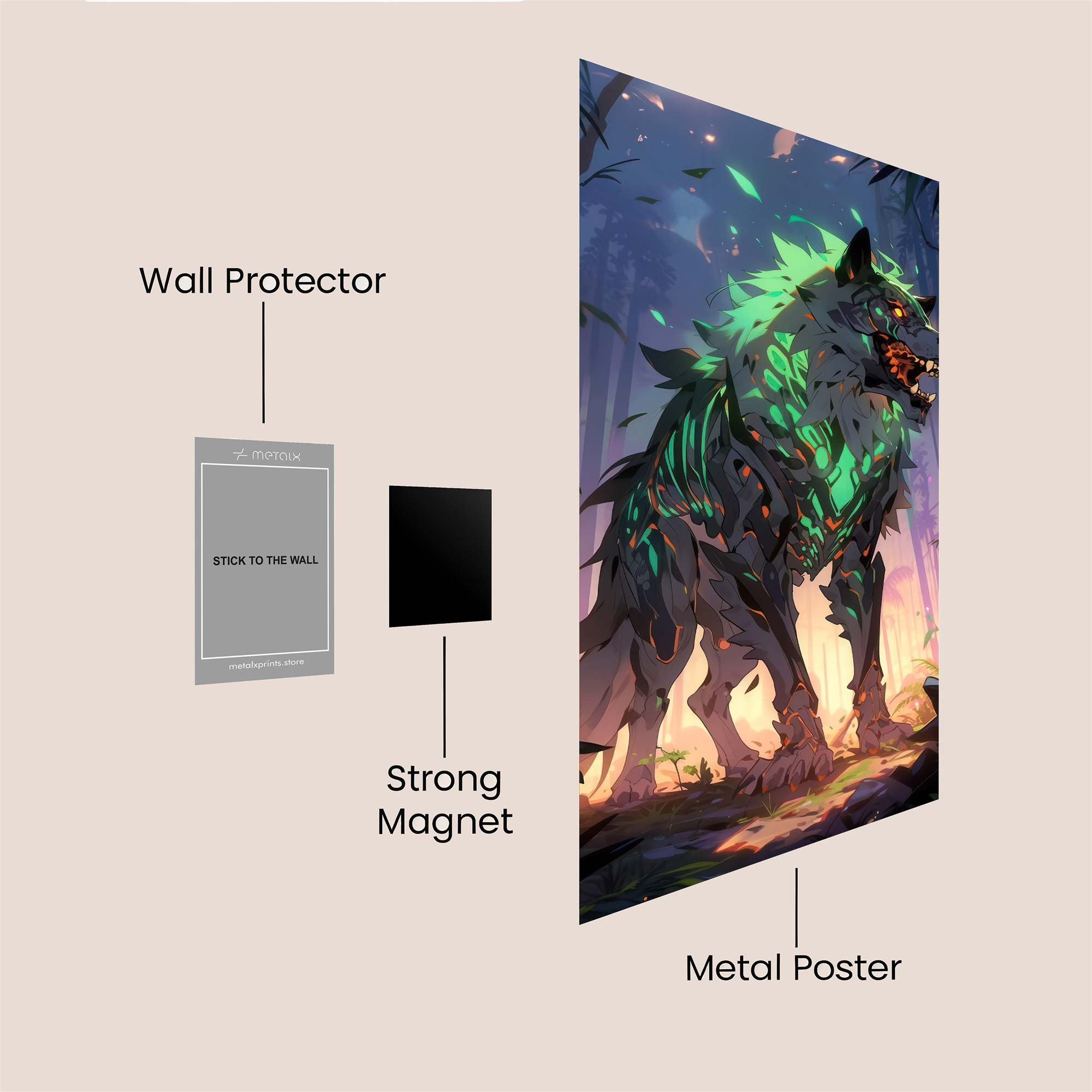 Luminous Predator Safe Wall Magnetic / M