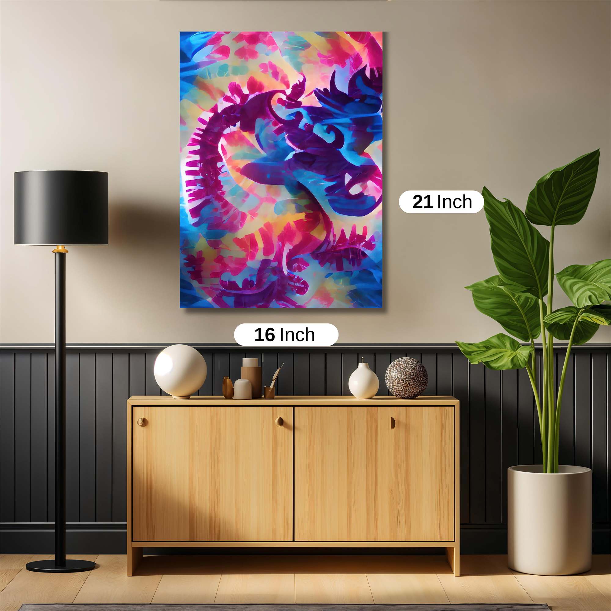 Dragon Kaleidoscope Safe Wall Magnetic / M