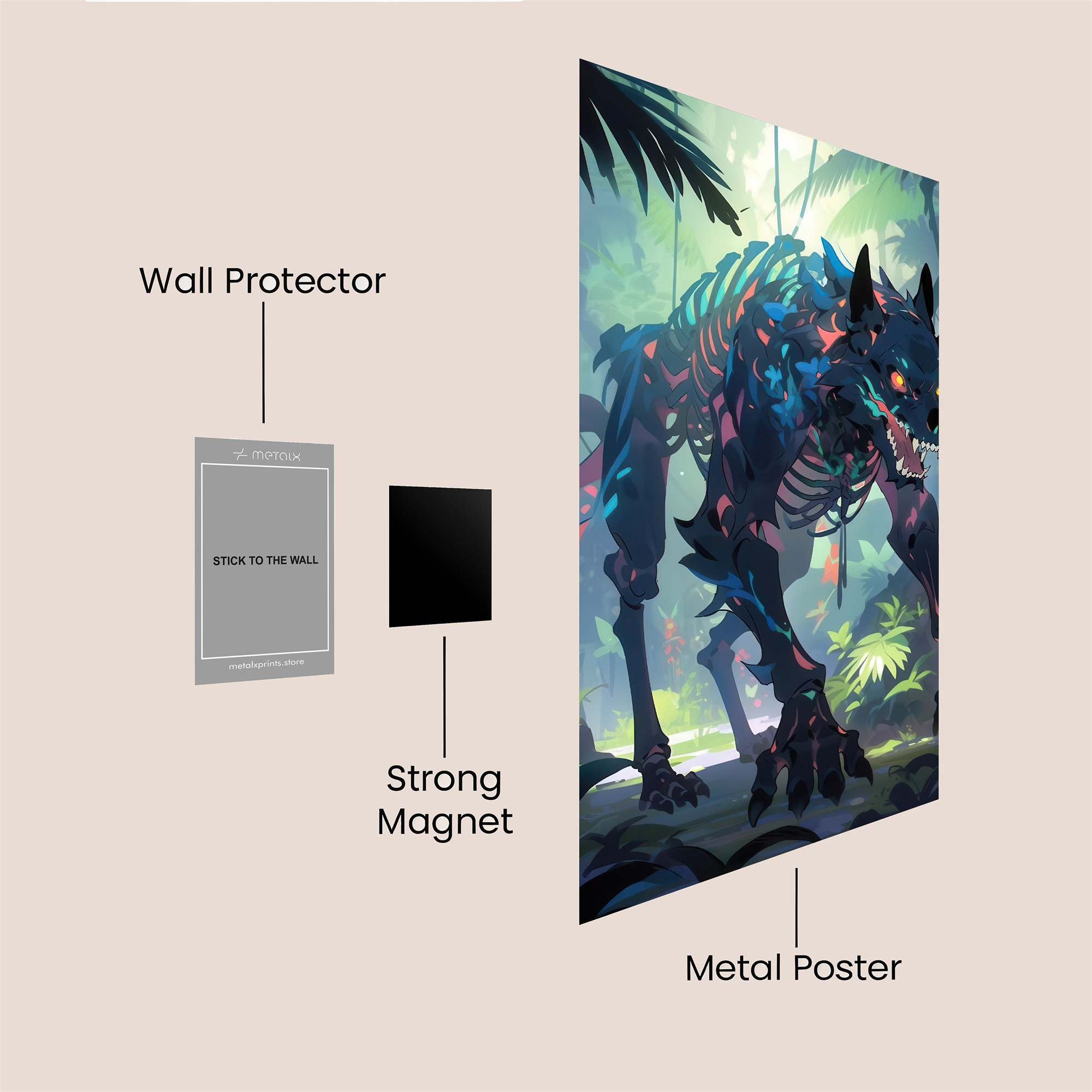 Spectral Menace Safe Wall Magnetic / M