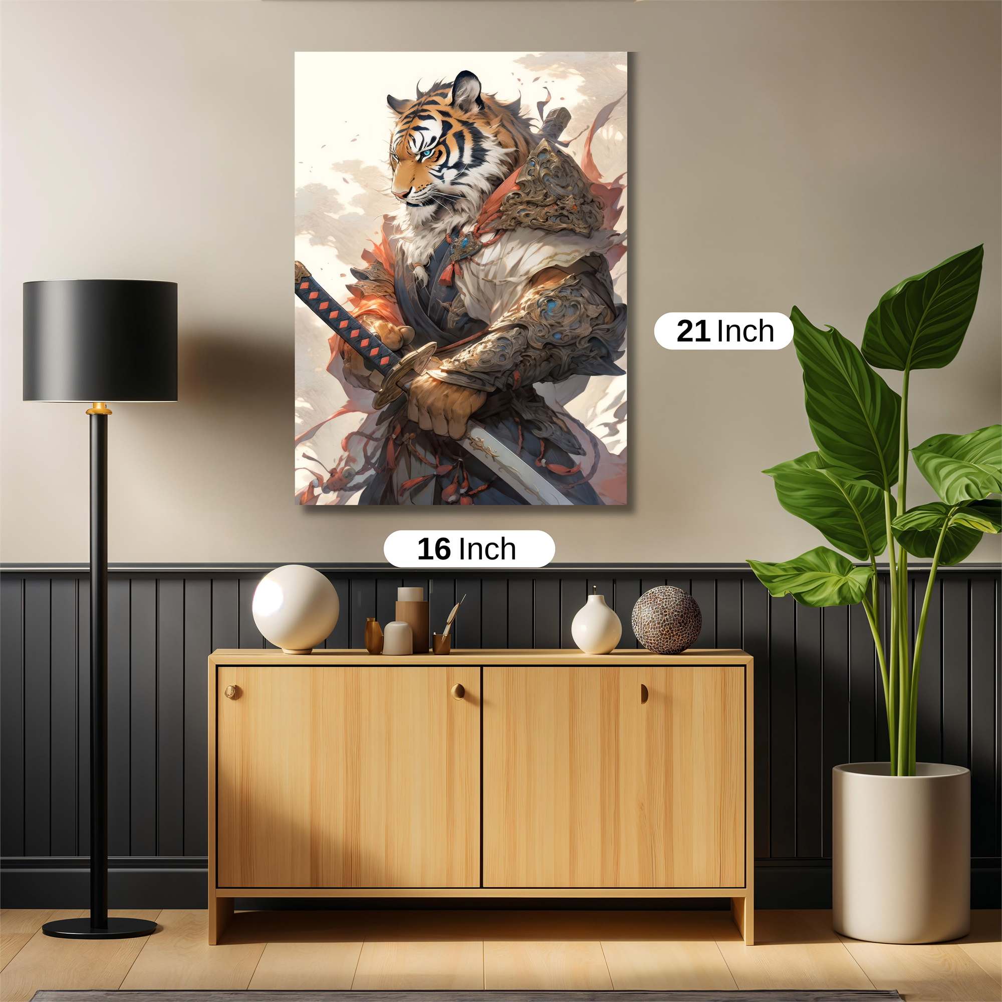 Tiger Warrior Safe Wall Magnetic / M