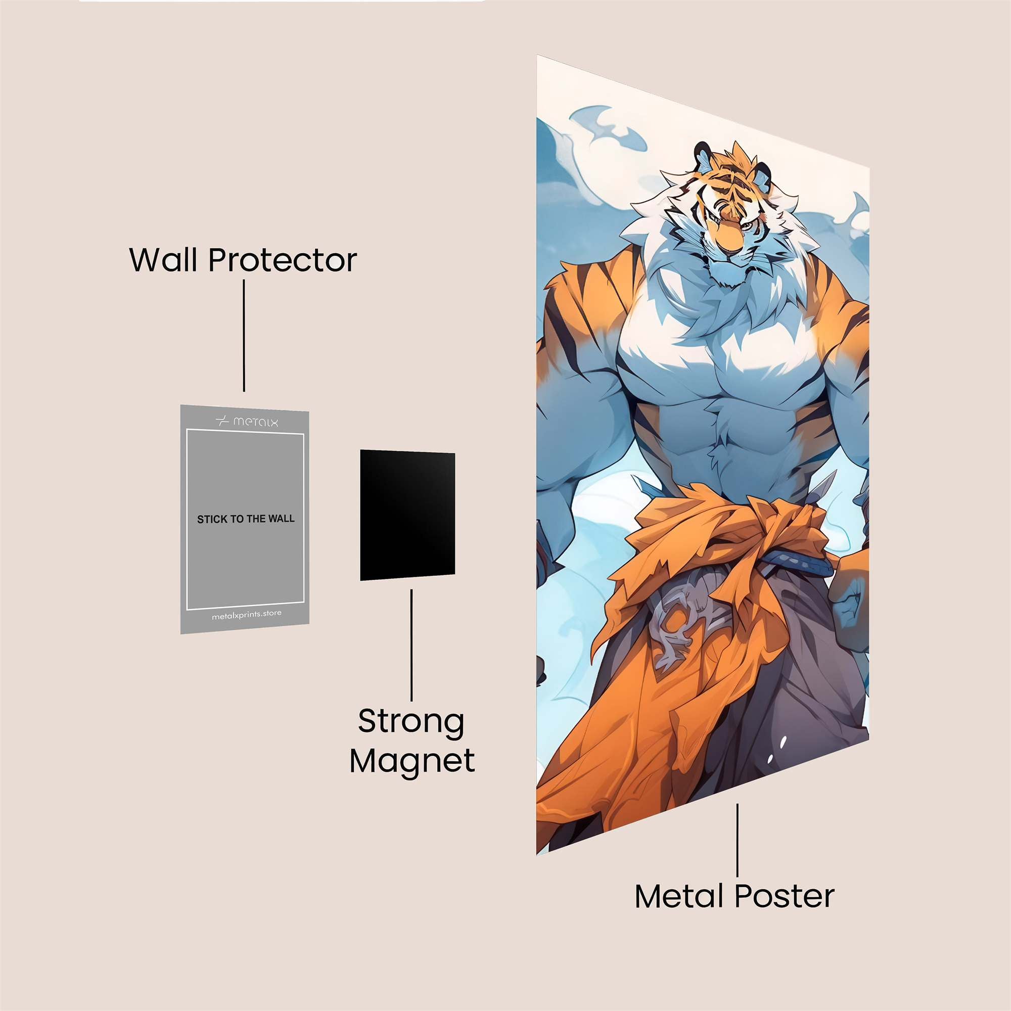 Feline Bravado Safe Wall Magnetic / M