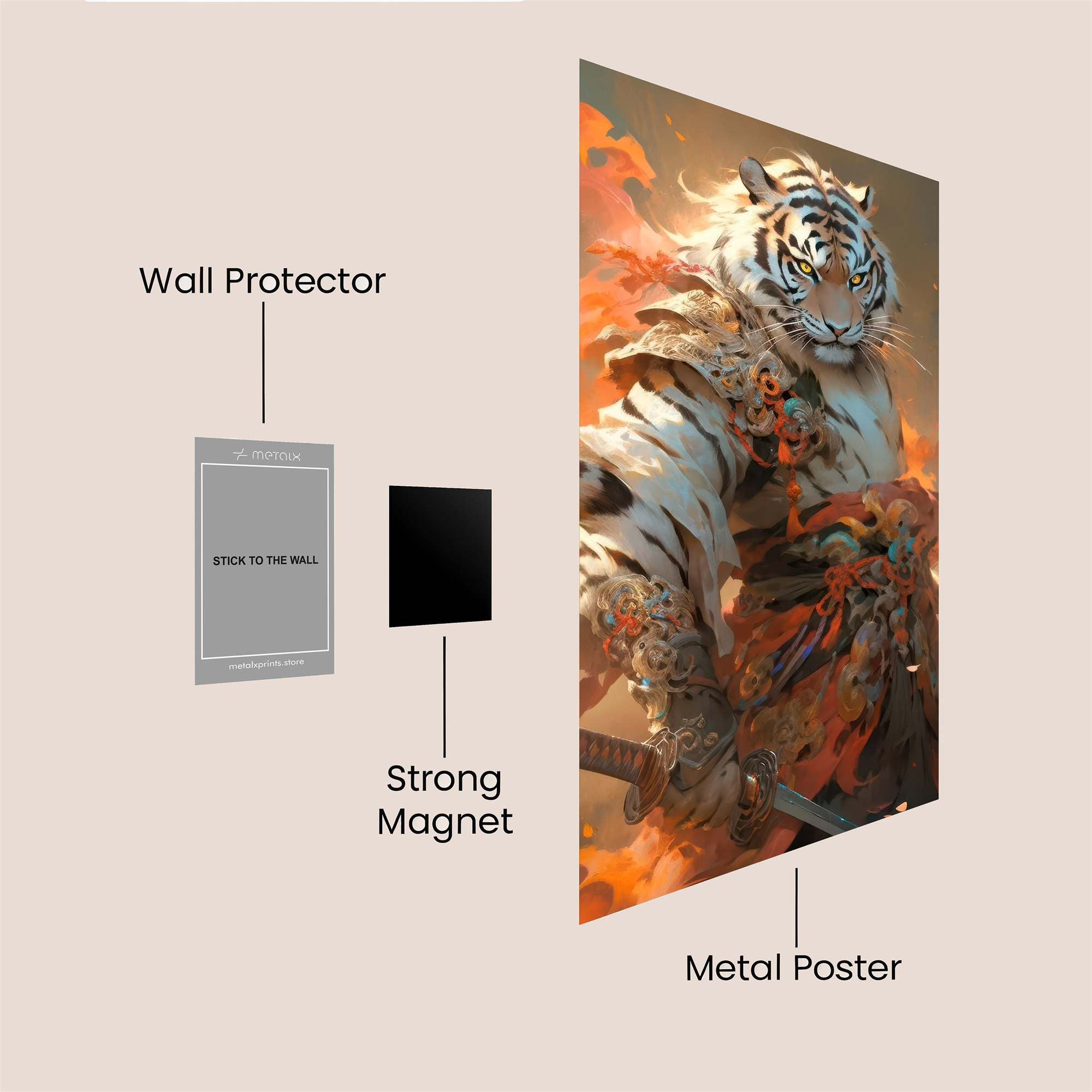 Tiger Fury Safe Wall Magnetic / M