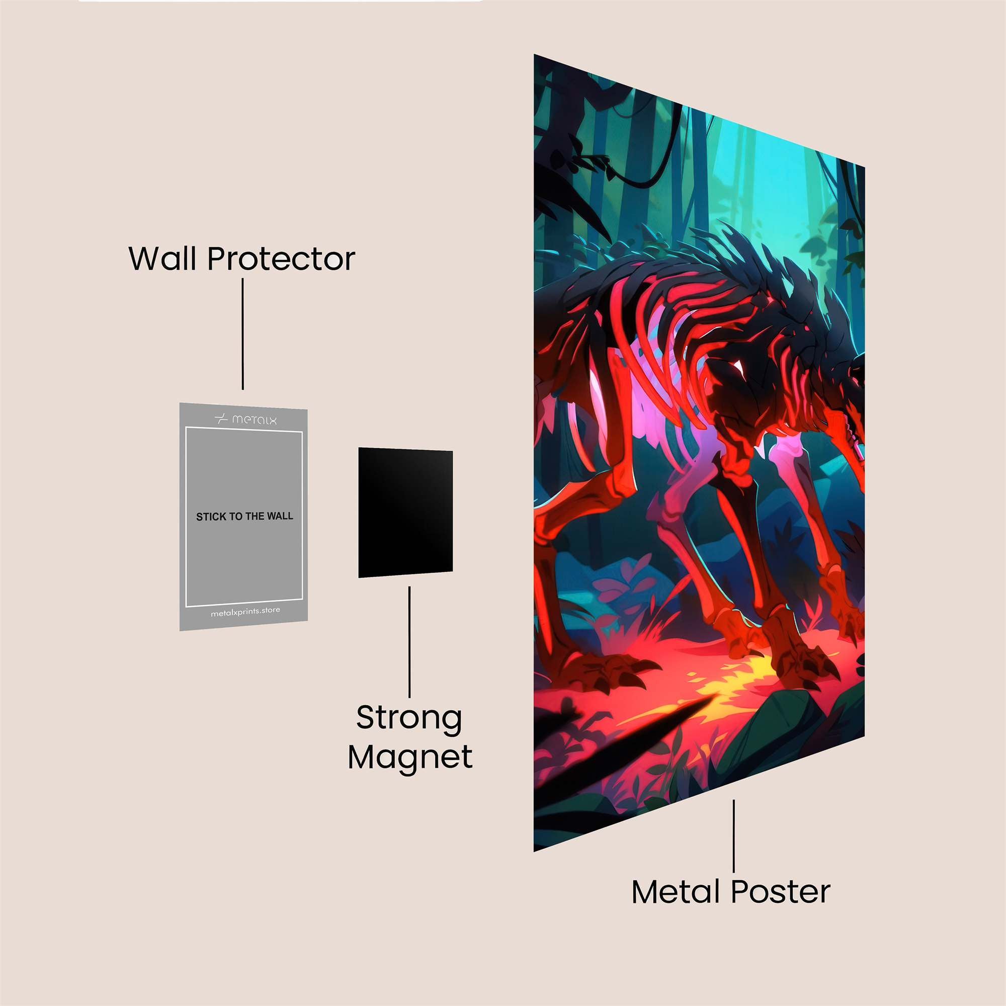 Infernal Stalker Safe Wall Magnetic / M