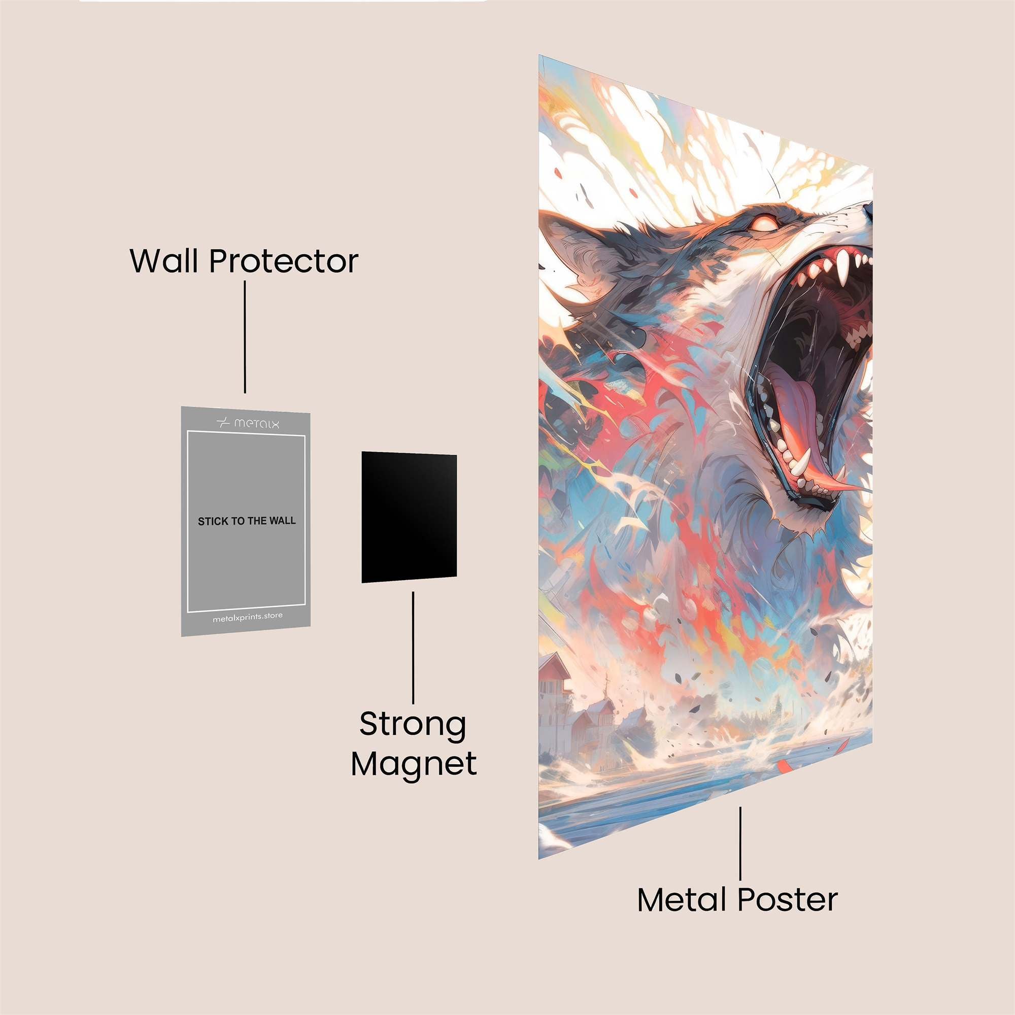 Wolf Euphoria Safe Wall Magnetic / M