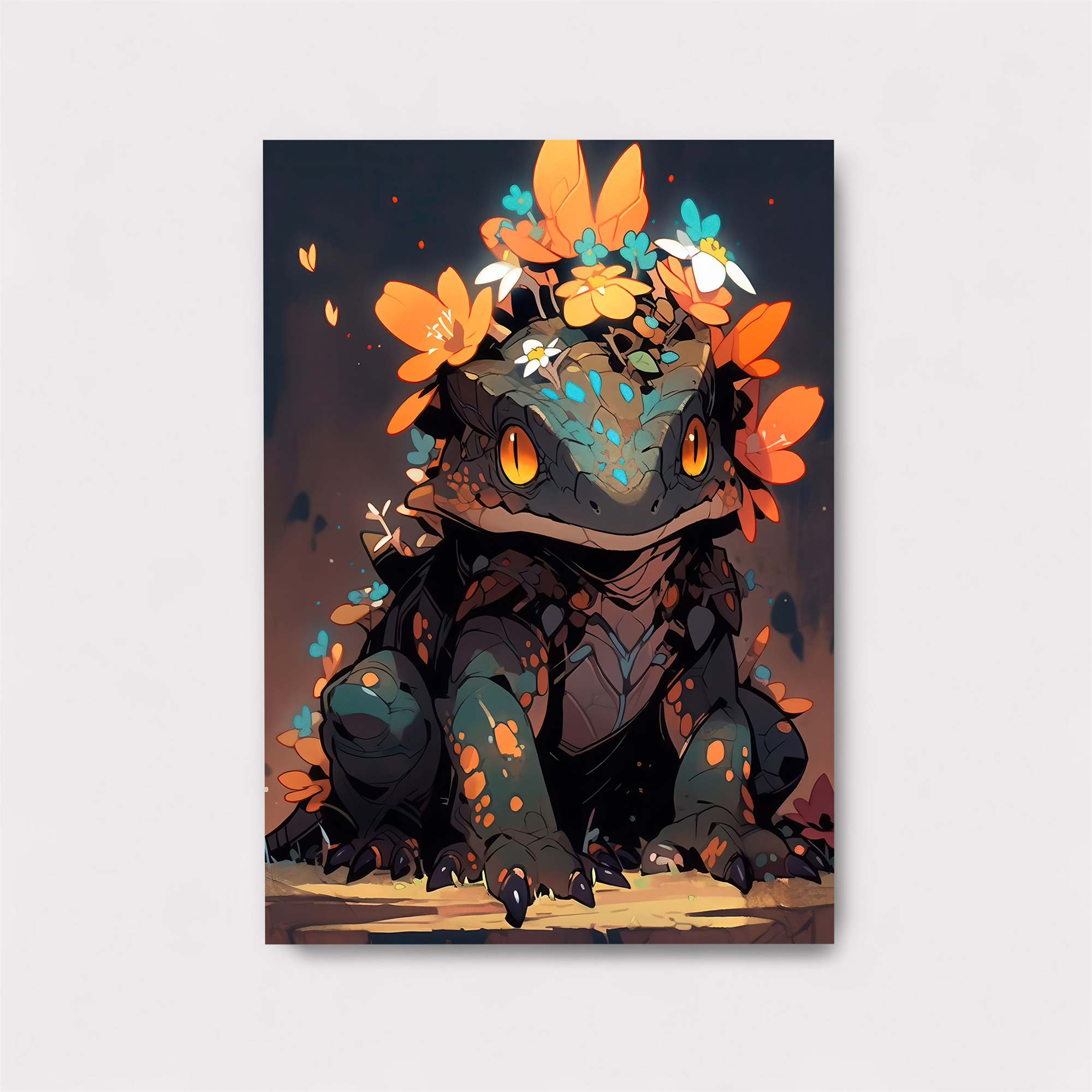 Floral Gecko Safe Wall Magnetic / M