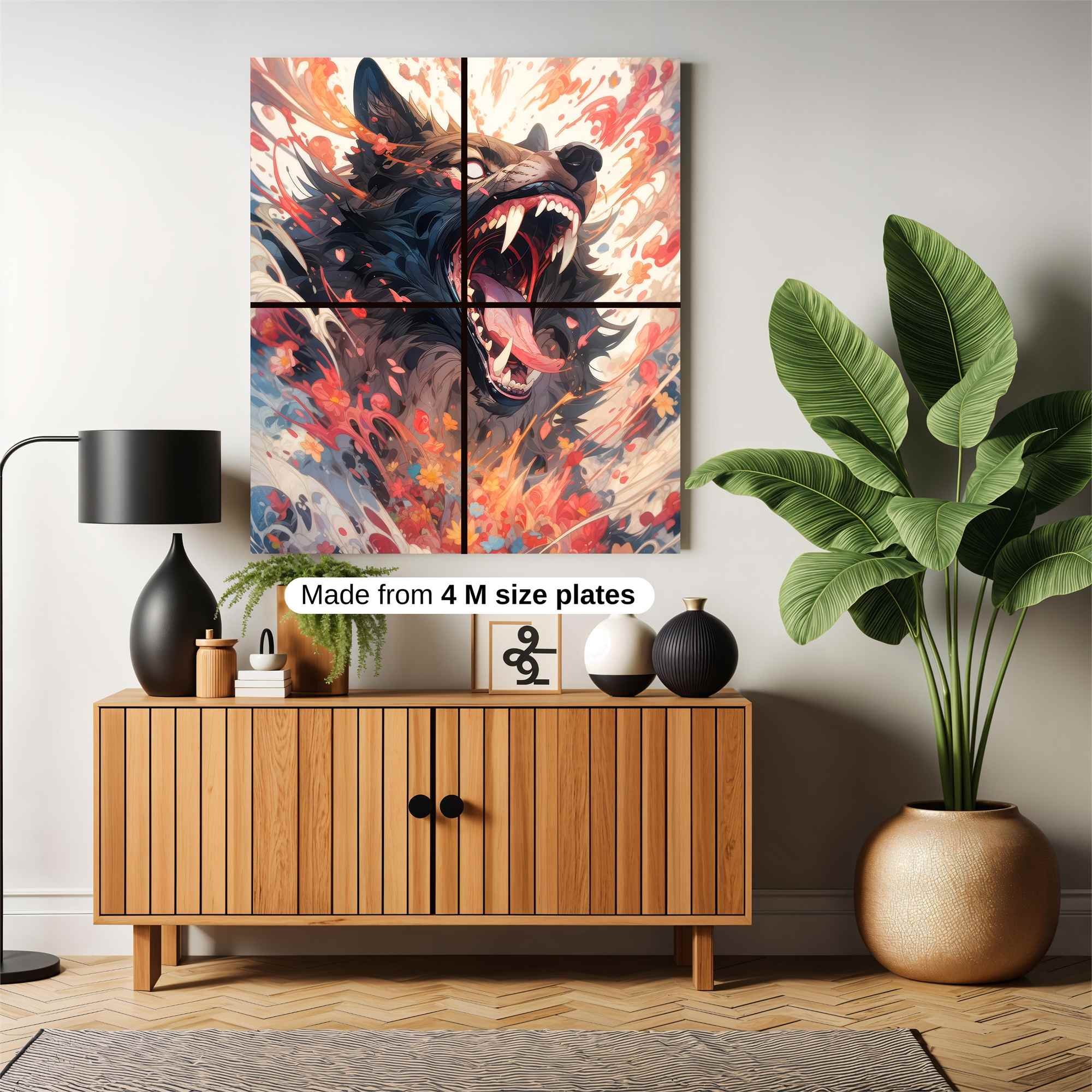 Wolf Fury Safe Wall Magnetic / M