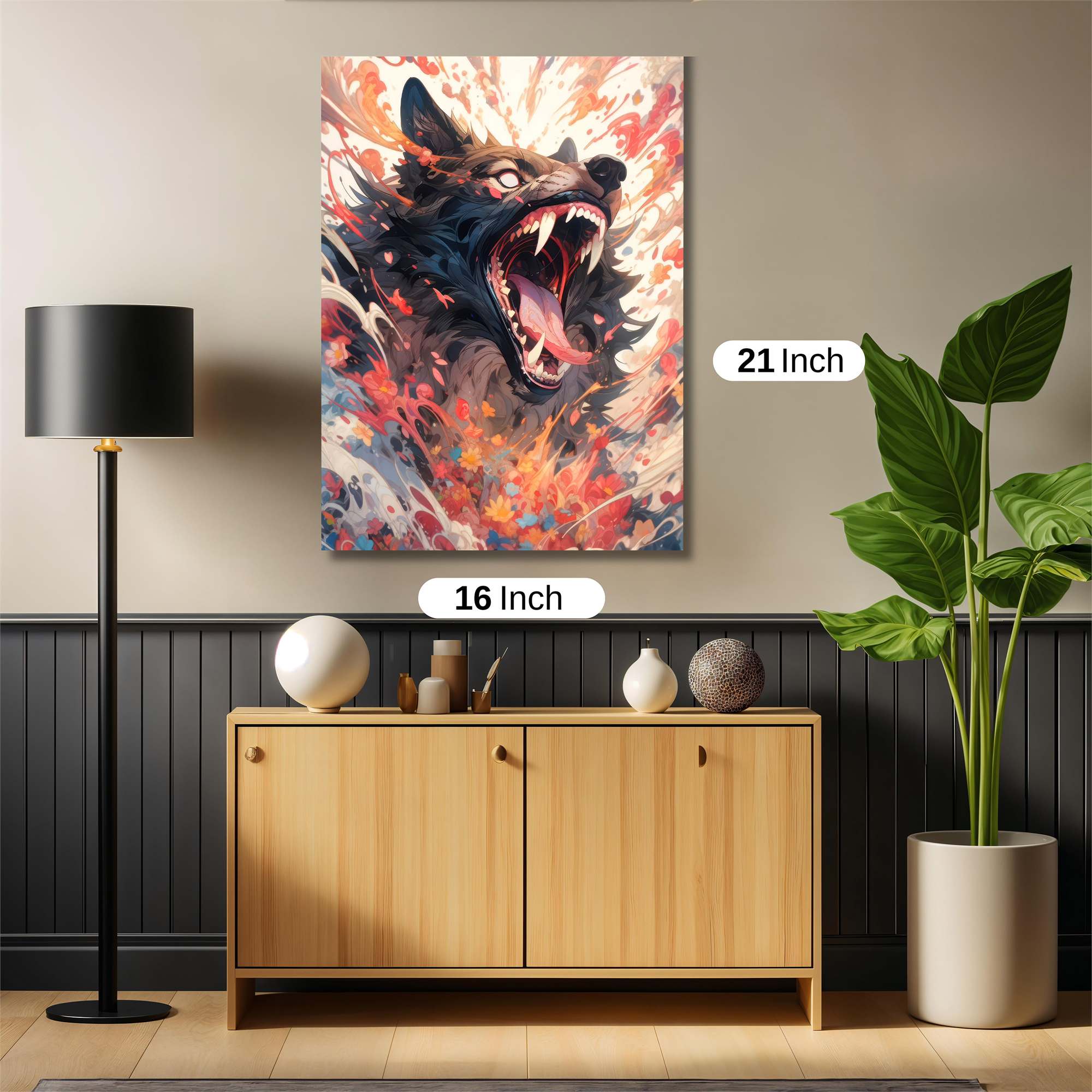 Wolf Fury Safe Wall Magnetic / M