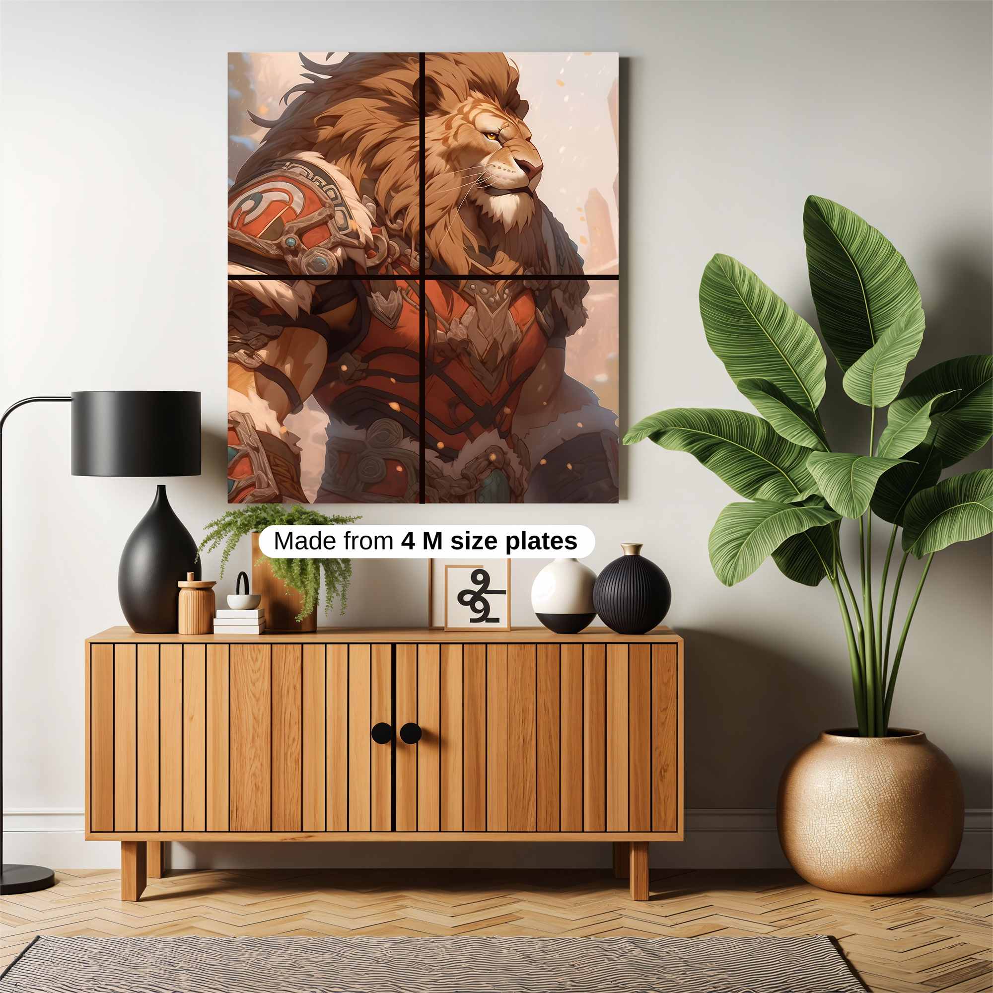 Lion Heartwarrior Safe Wall Magnetic / M