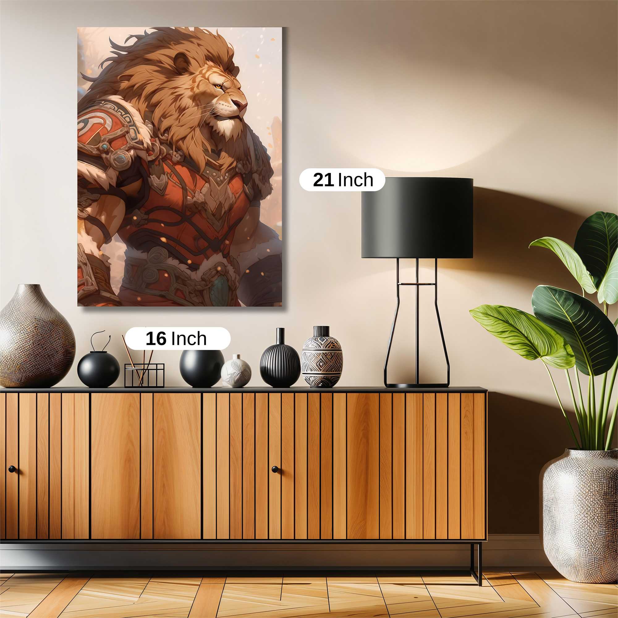 Lion Heartwarrior Safe Wall Magnetic / M
