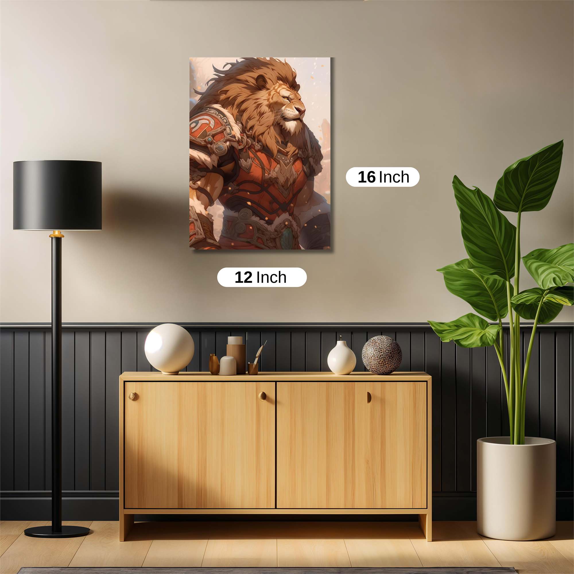 Lion Heartwarrior Safe Wall Magnetic / M