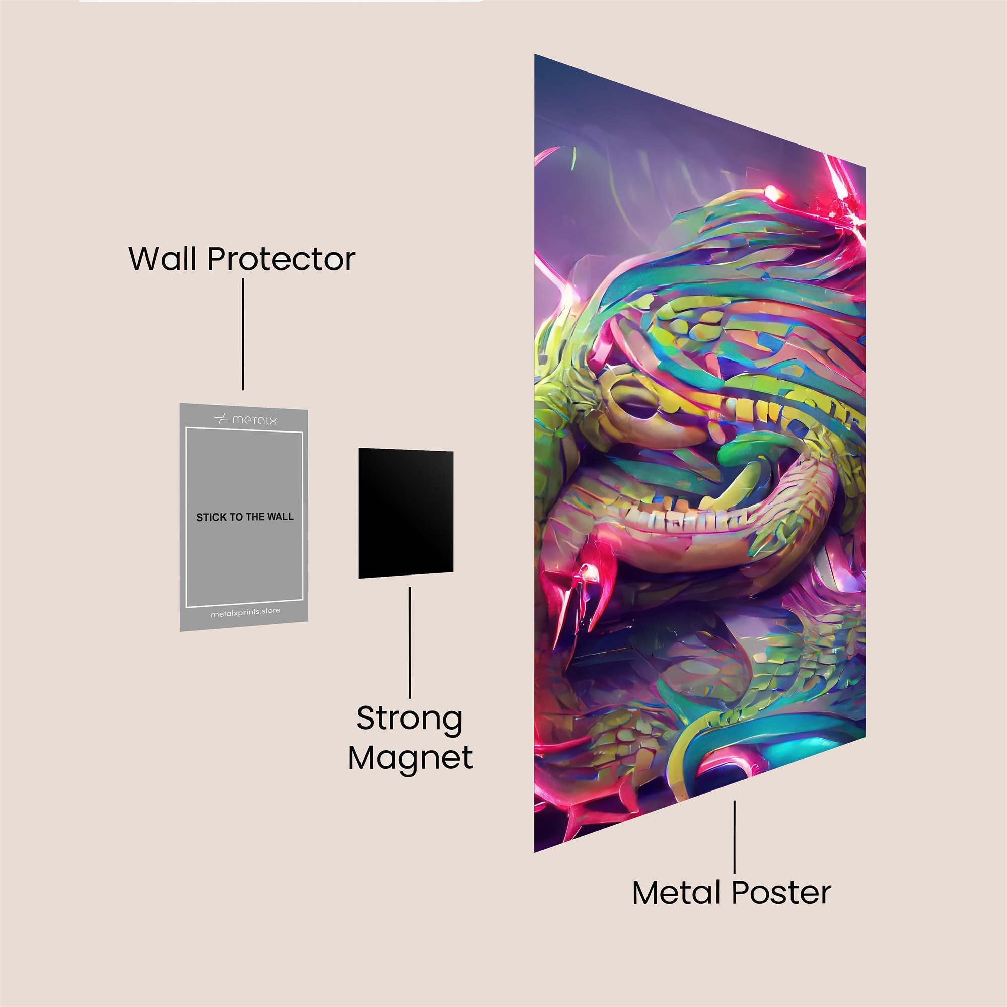 Chromatic Whirl Safe Wall Magnetic / M