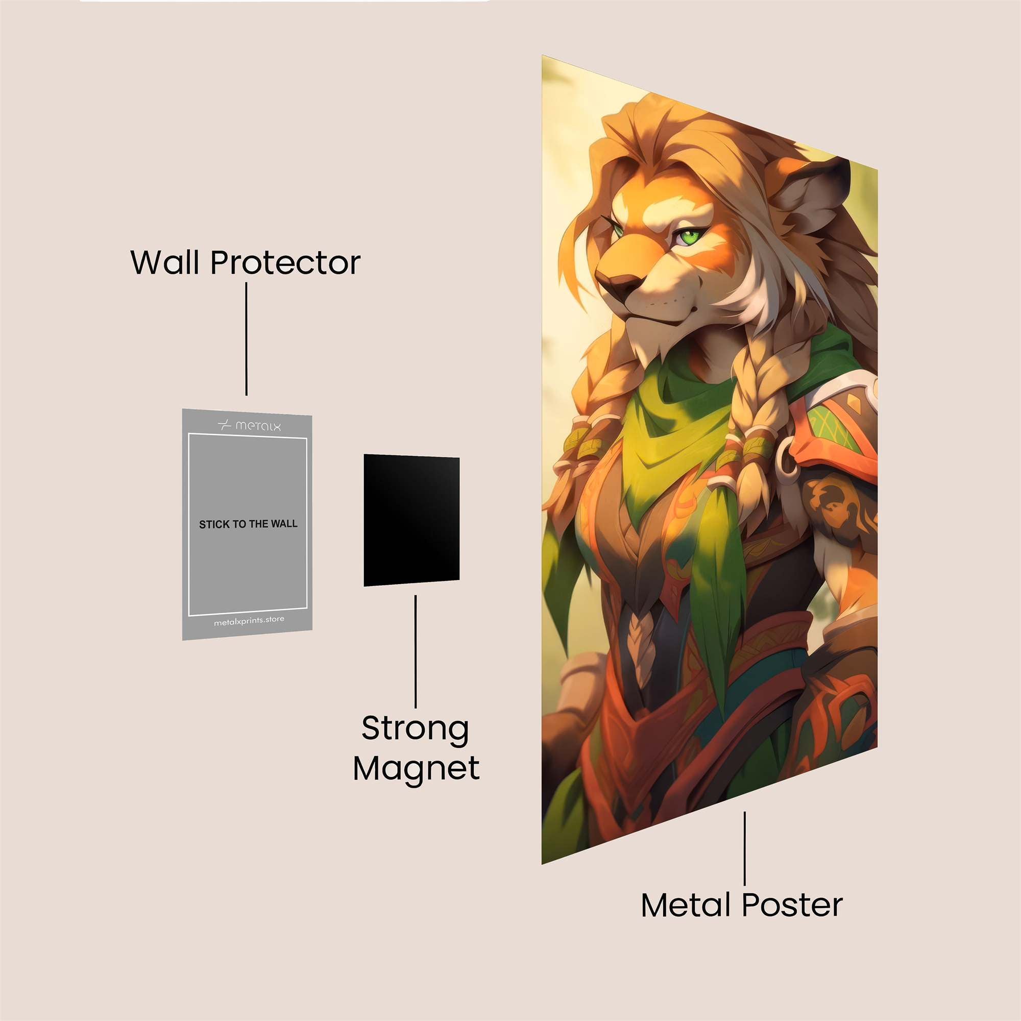 Lionhearted Valor Safe Wall Magnetic / M