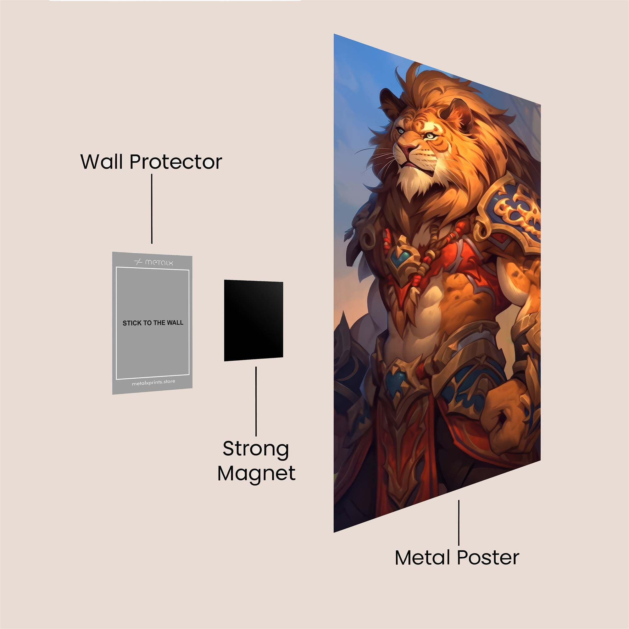 Lion Majesty Safe Wall Magnetic / M
