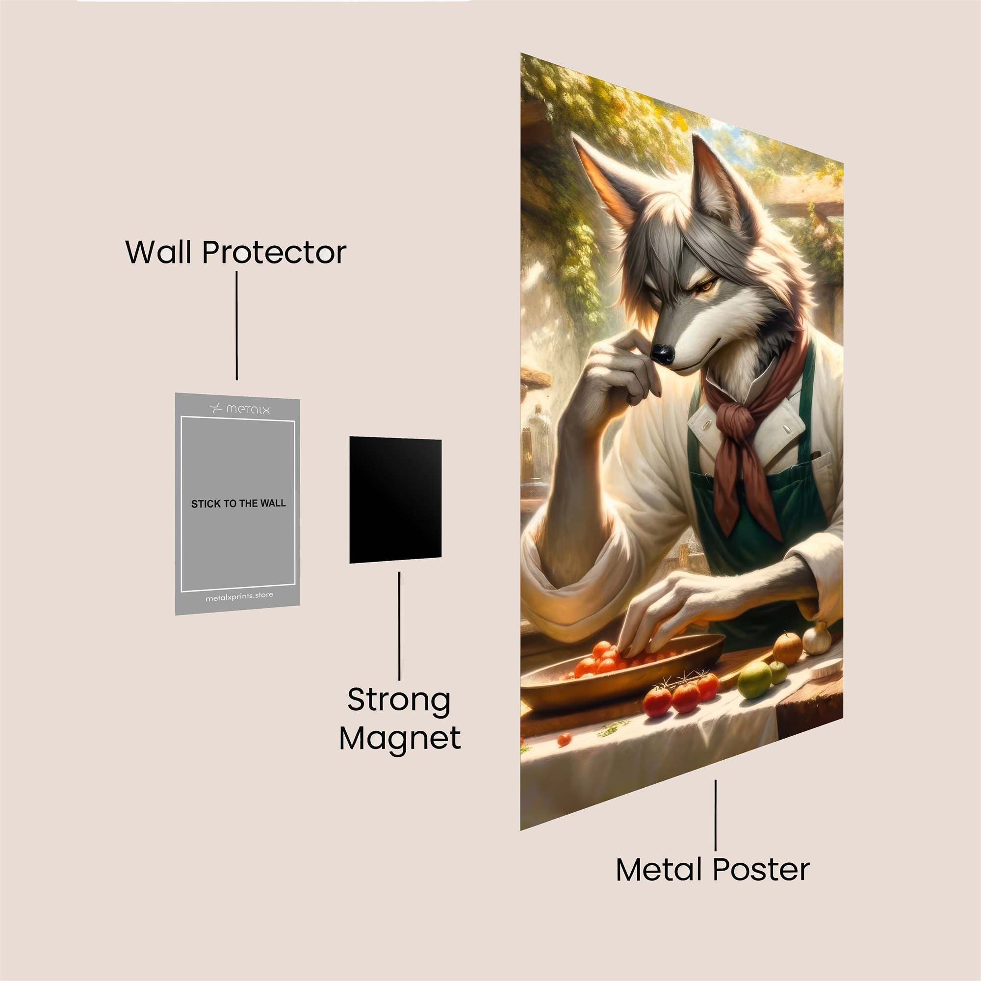 Culinary Whimsy Safe Wall Magnetic / M