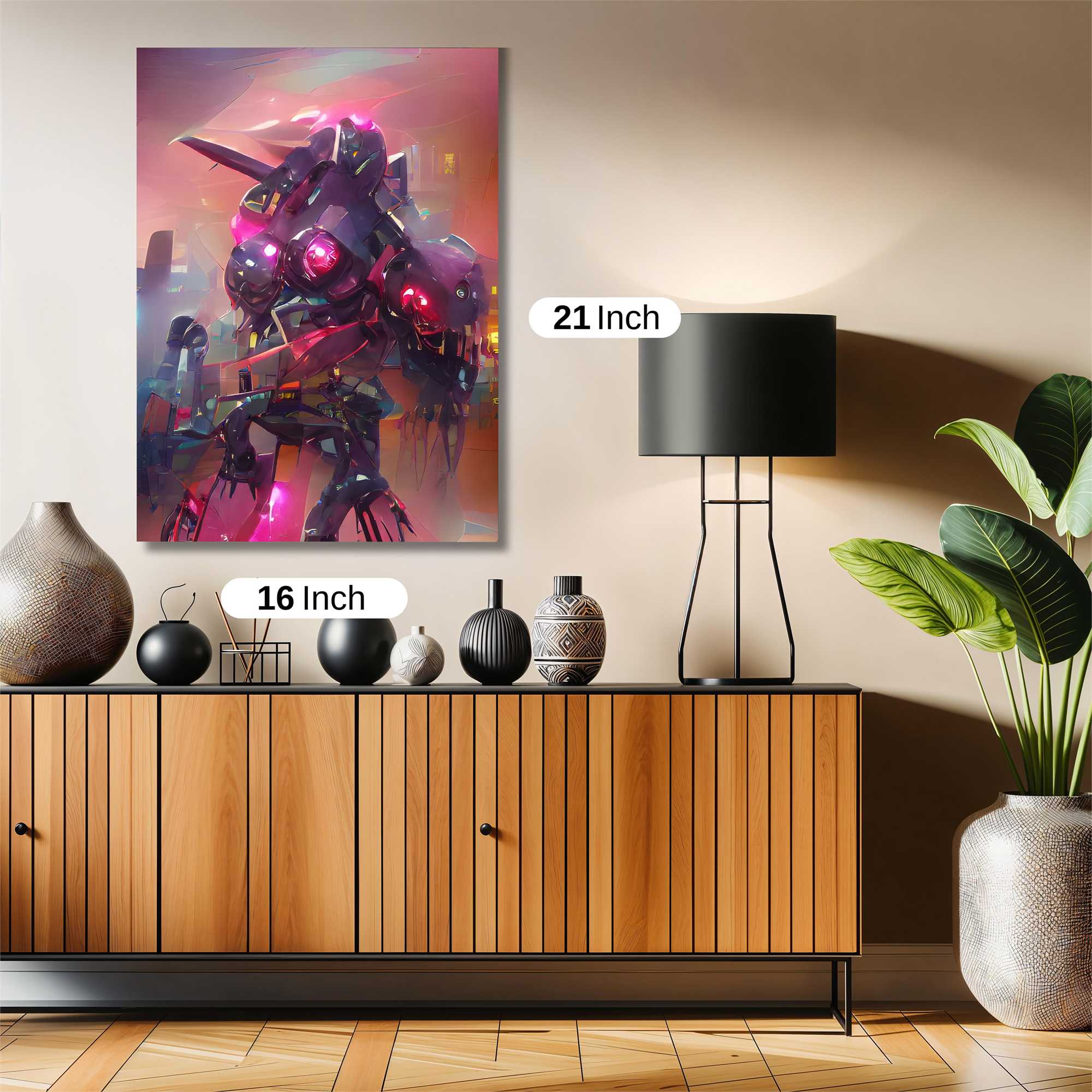 Neon Mechscape Safe Wall Magnetic / M