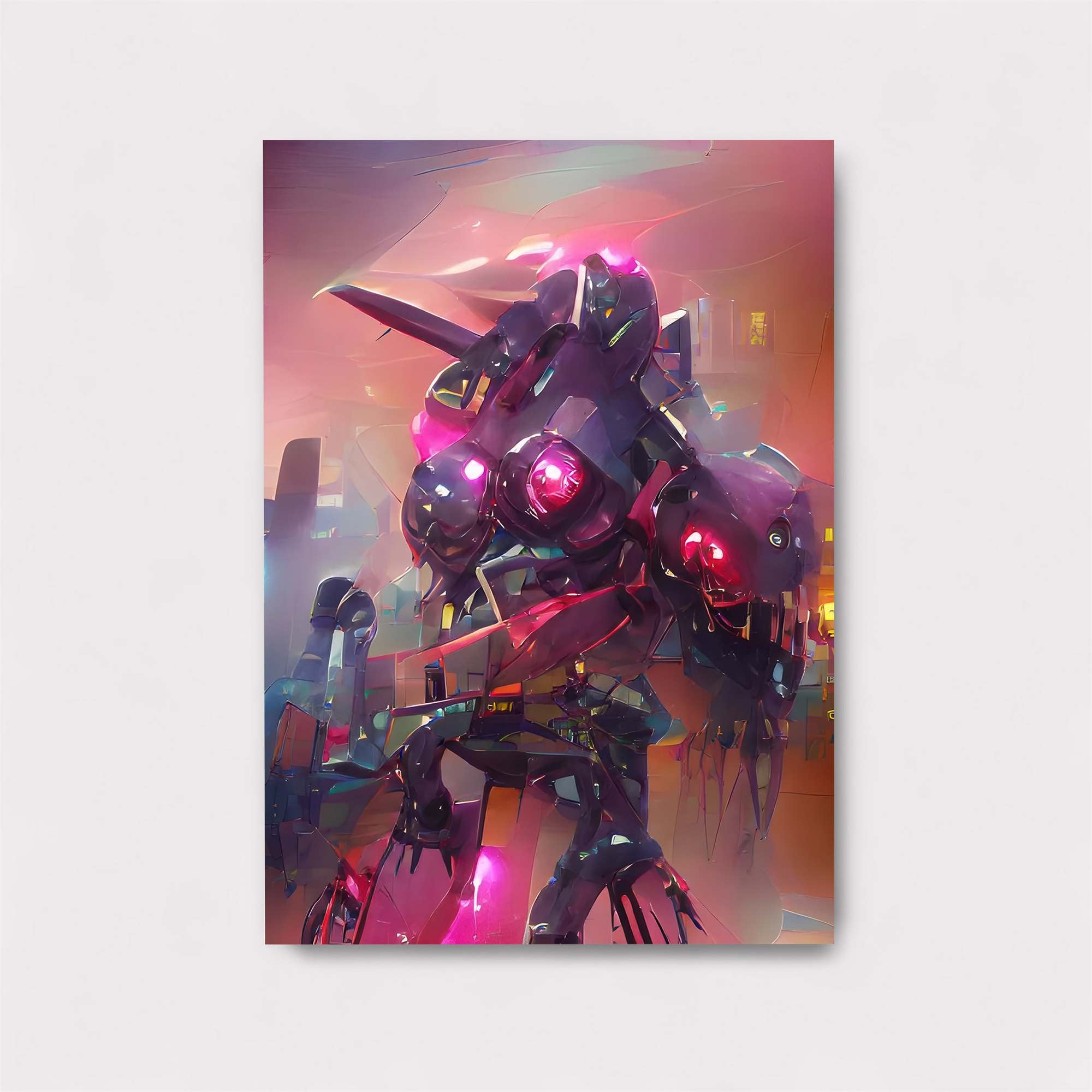 Neon Mechscape Safe Wall Magnetic / M