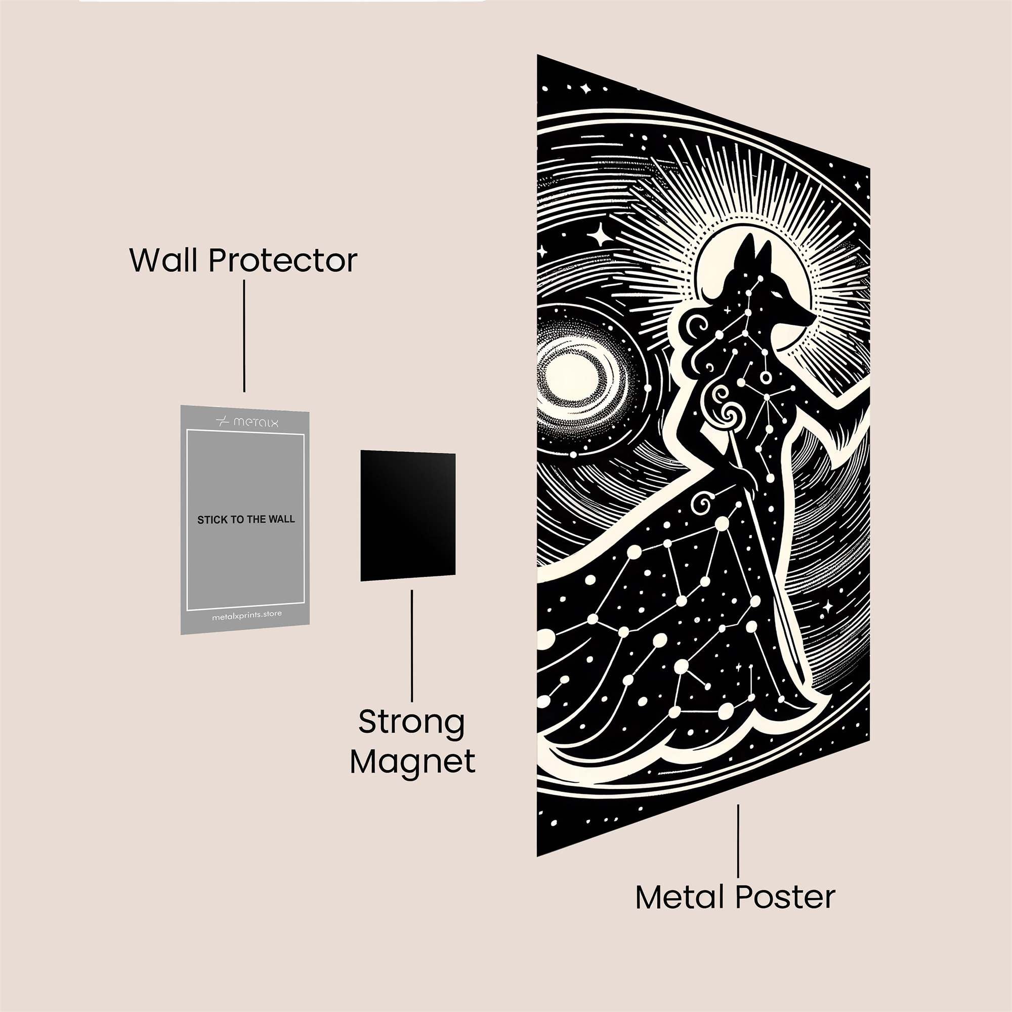 Celestial Whimsy Safe Wall Magnetic / M