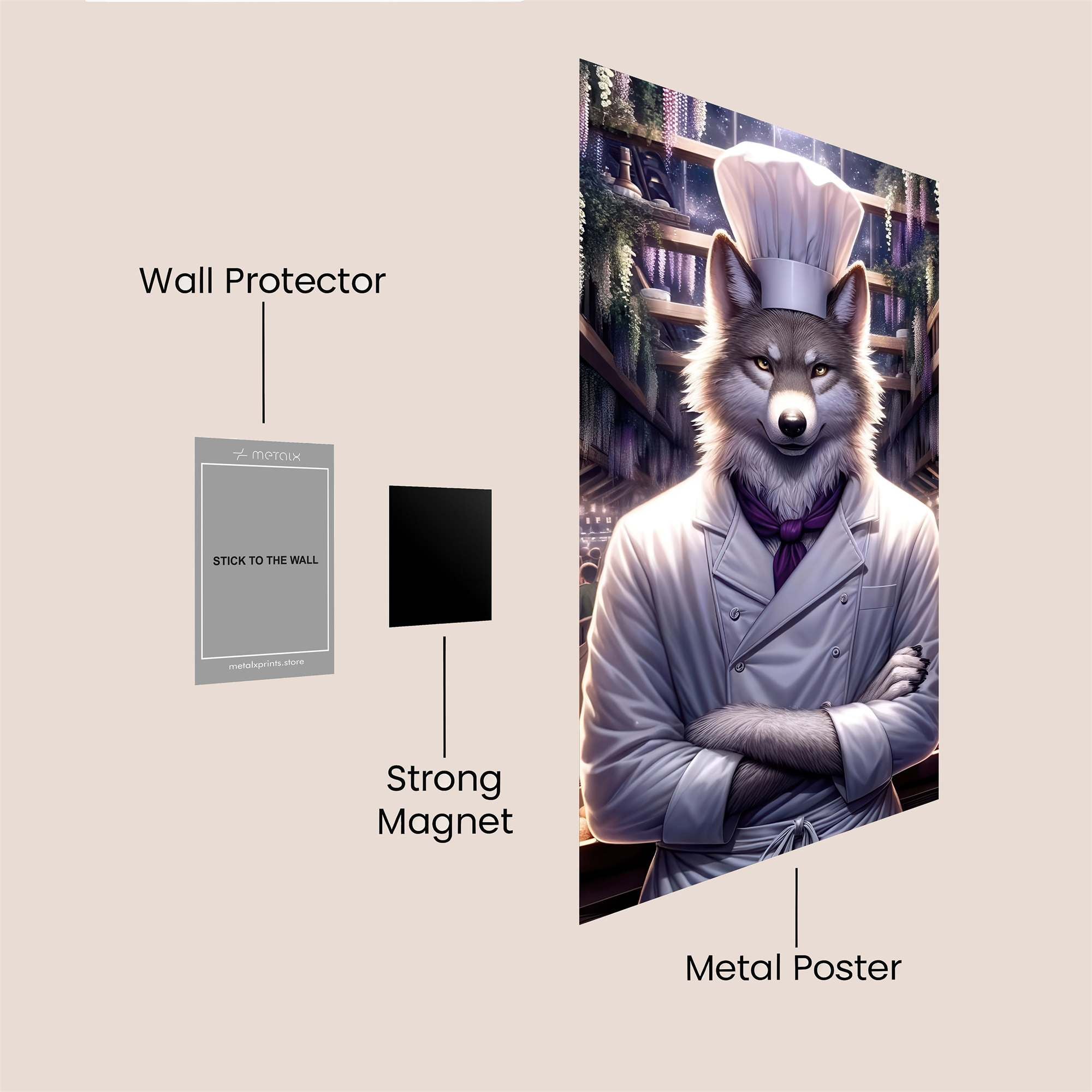 Culinary Prowess Safe Wall Magnetic / M