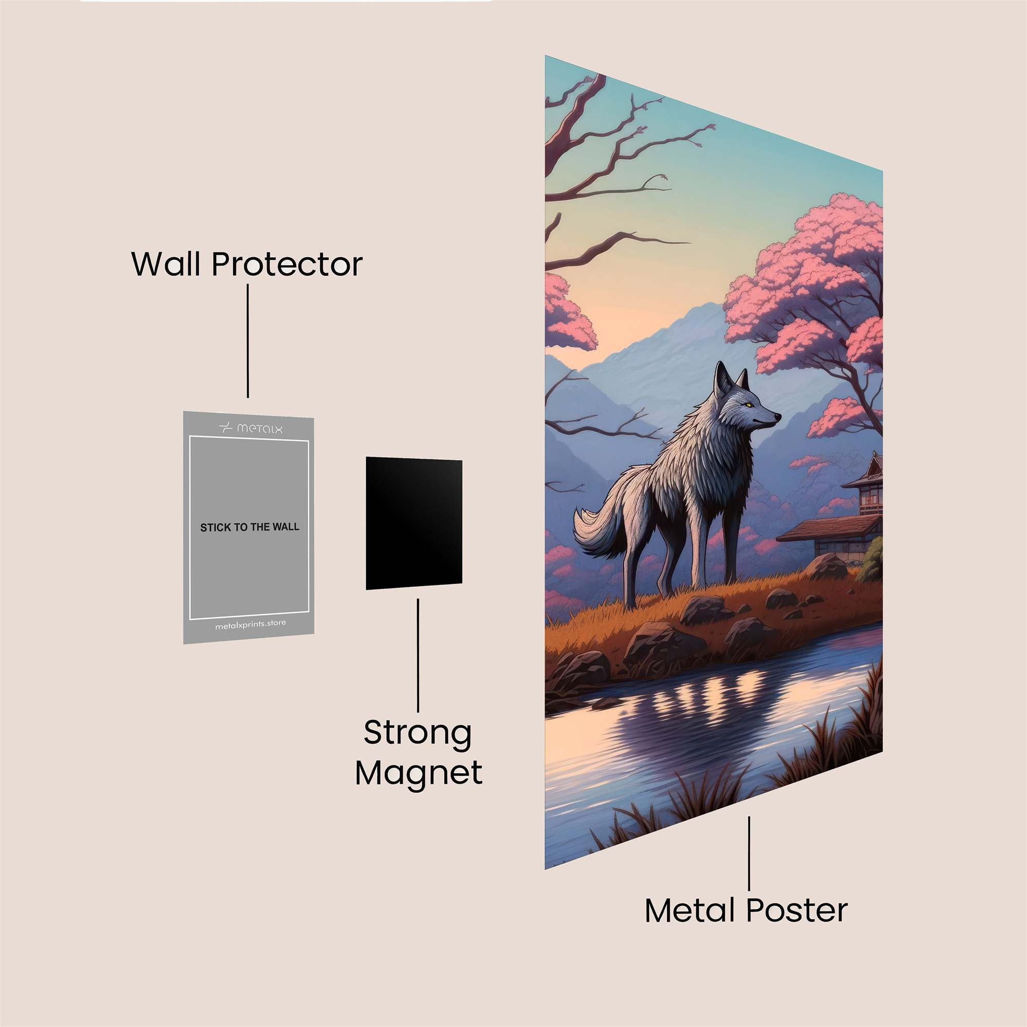 Lupine Serenity Safe Wall Magnetic / M