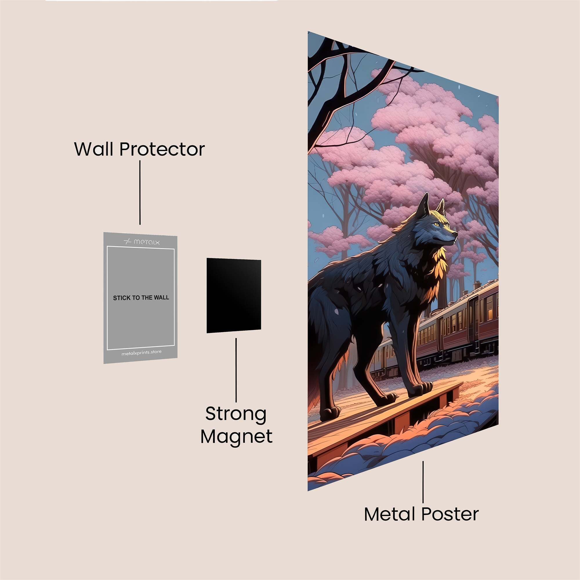 Lupine Reverie Safe Wall Magnetic / M