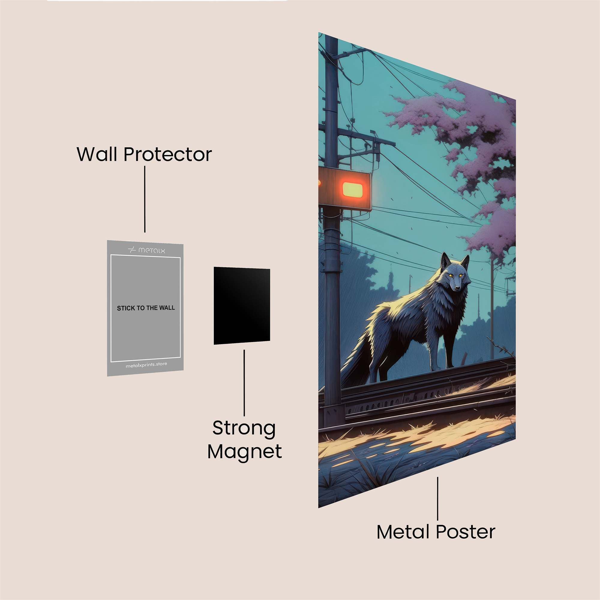 Lone Luminosity Safe Wall Magnetic / M