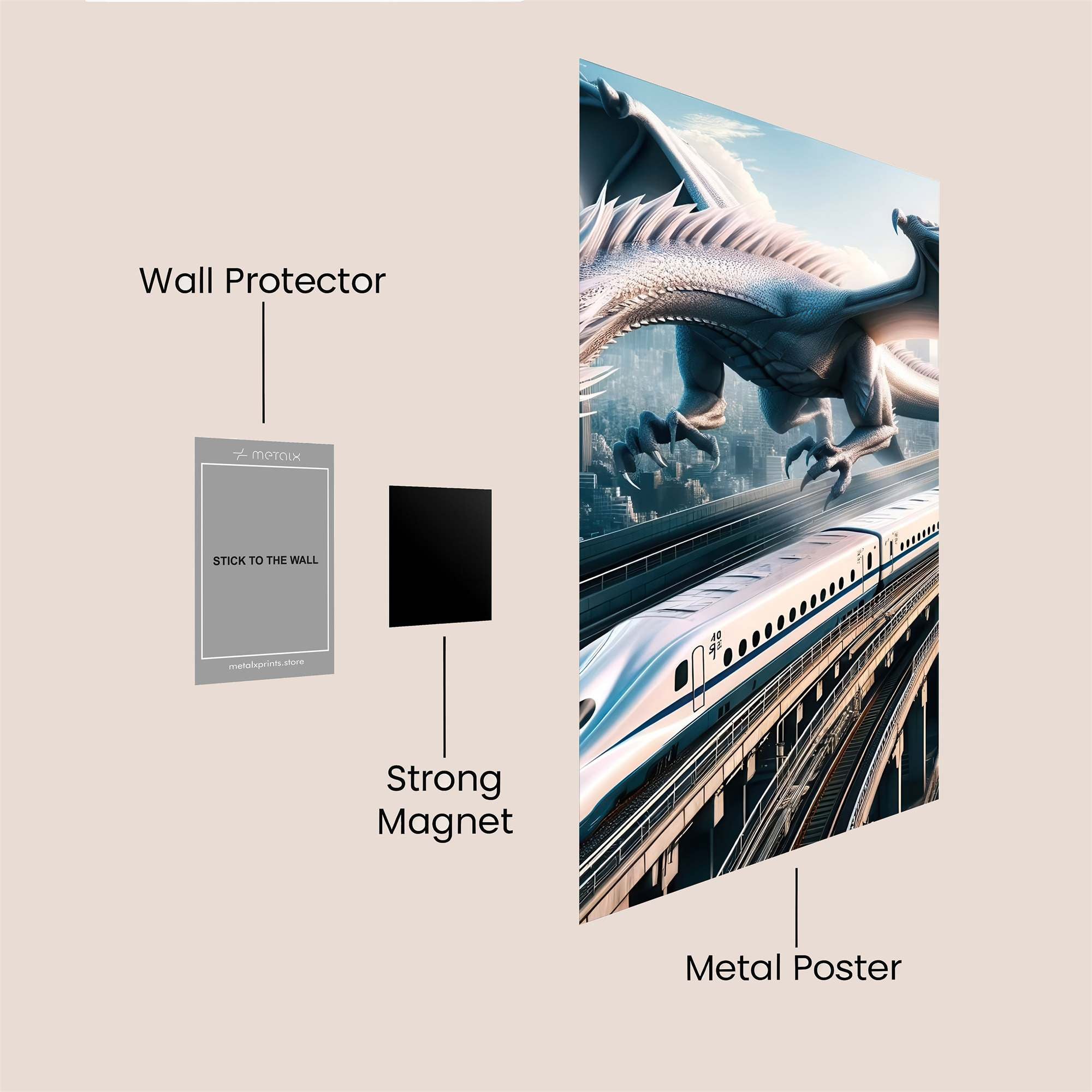 Mewtwo Mystique Safe Wall Magnetic / M