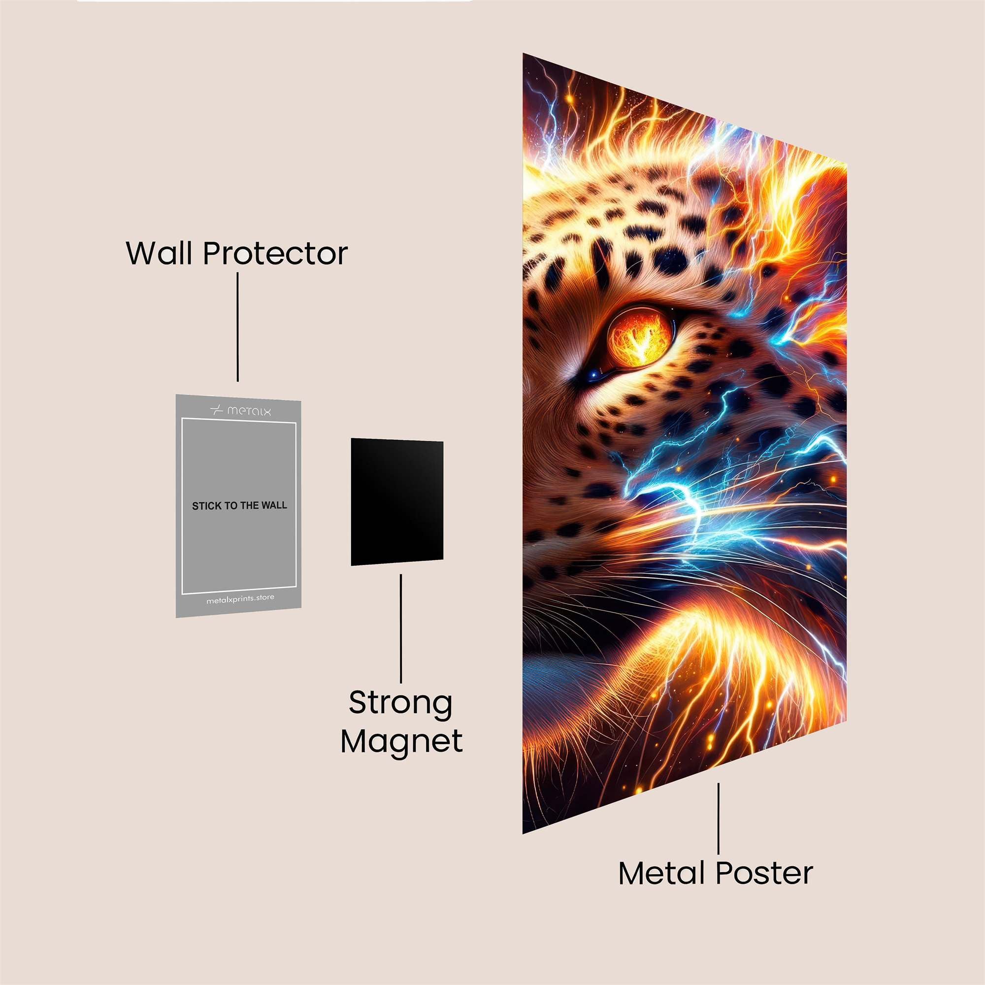 Mewtwo Thunderous Safe Wall Magnetic / M