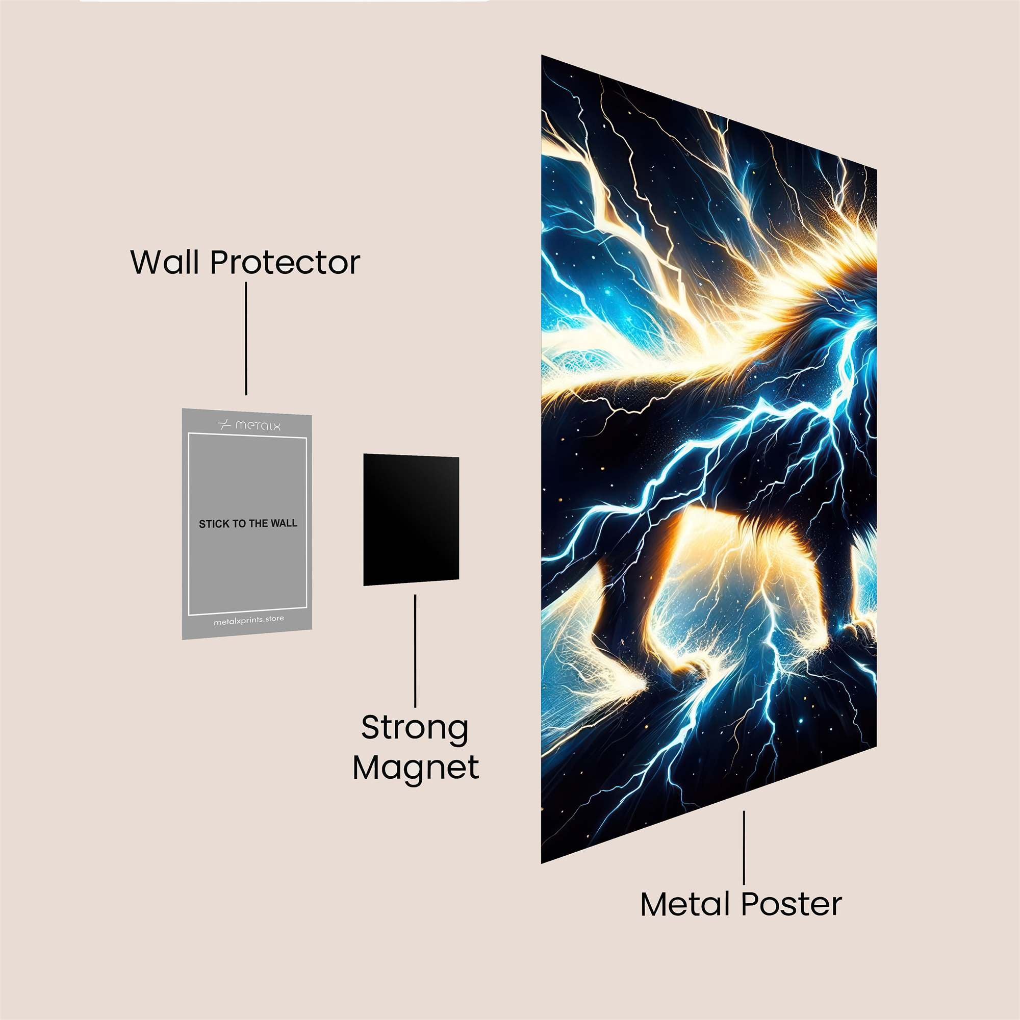 King Fury Safe Wall Magnetic / M
