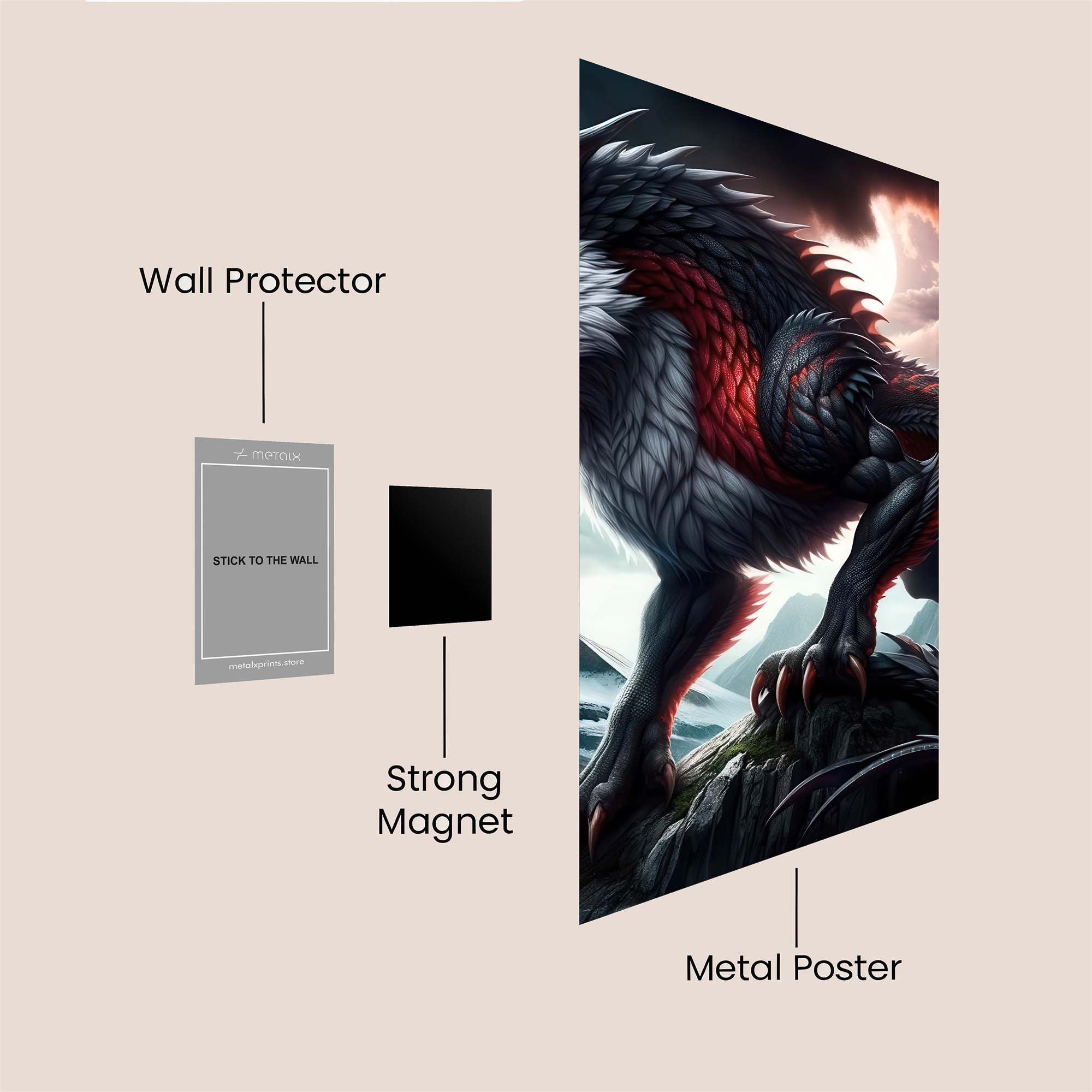 Venom Unleashed Safe Wall Magnetic / M