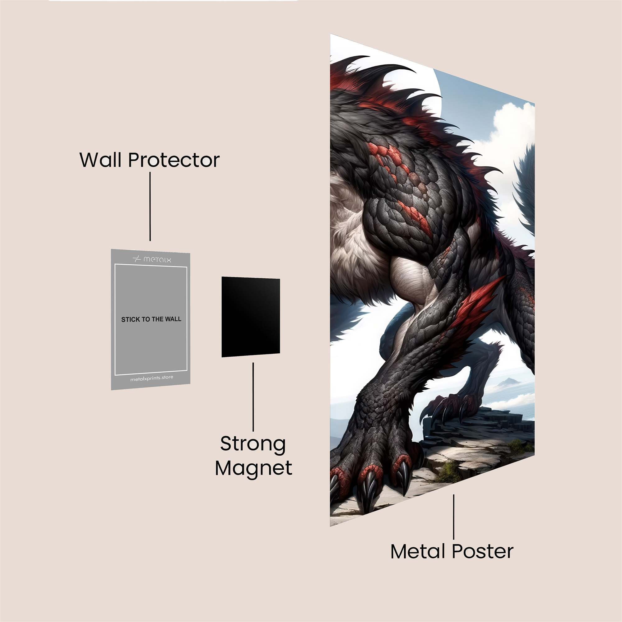 Nightwing Dynamic Safe Wall Magnetic / M
