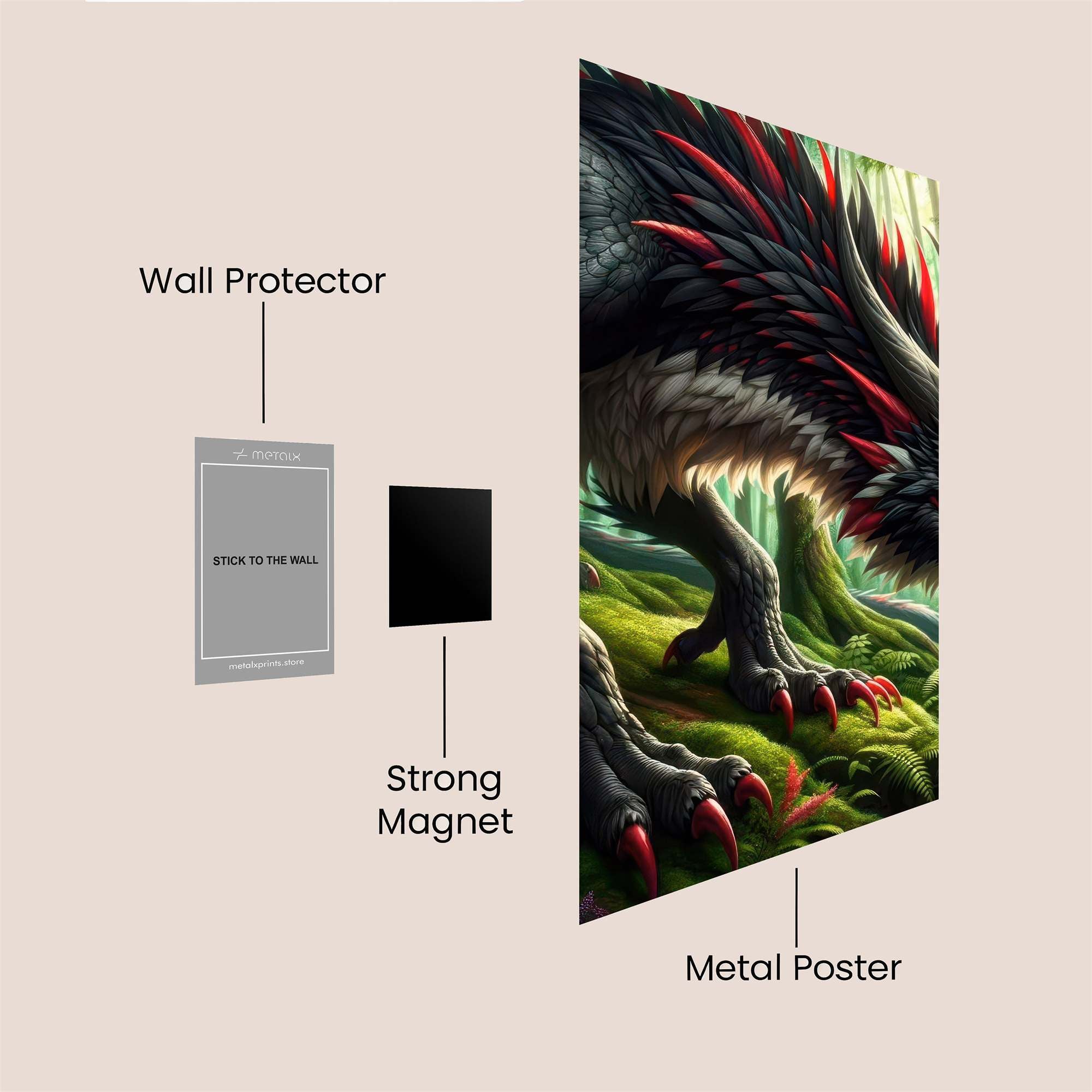 Nightwing Dynamic Safe Wall Magnetic / M
