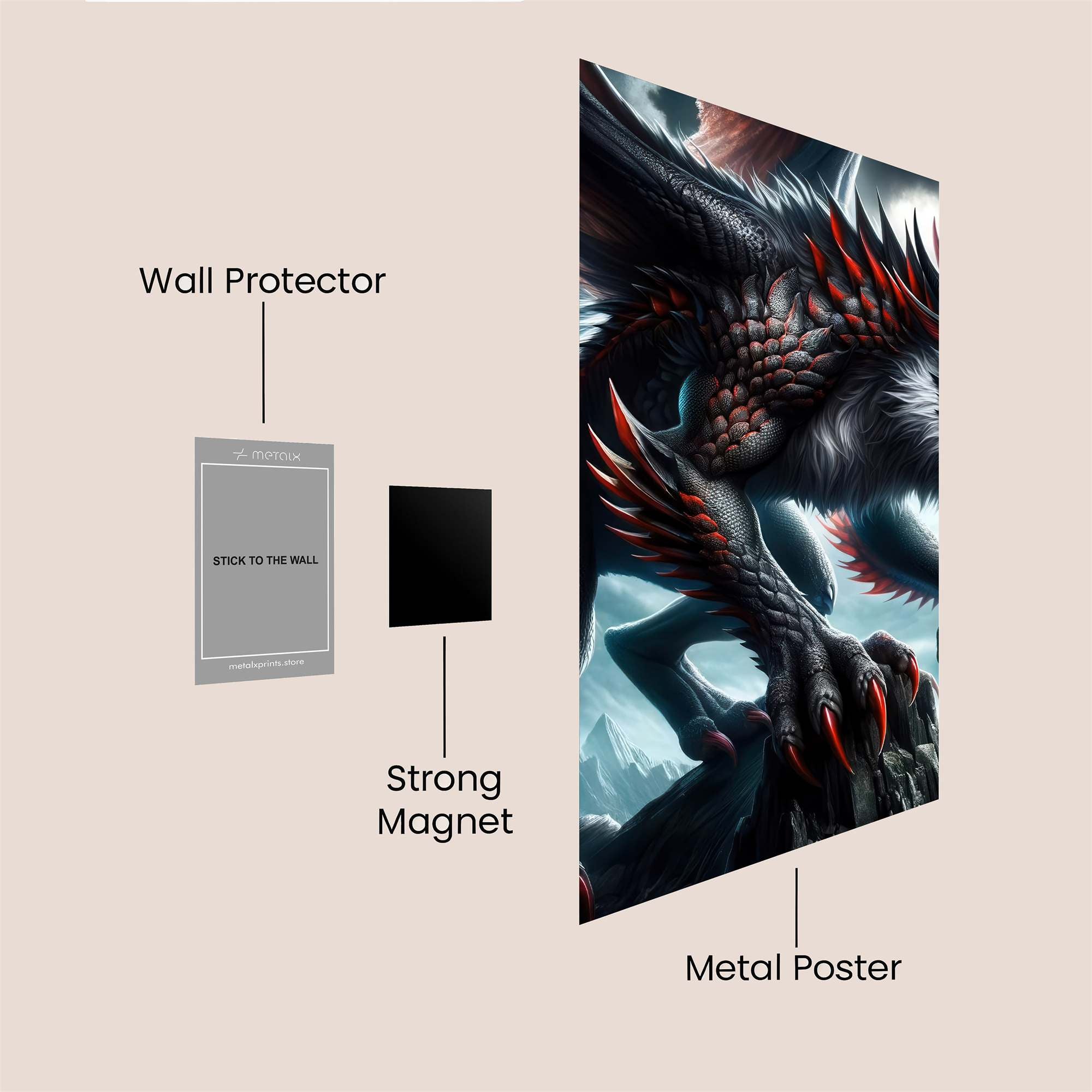 Mewtwo Majestic Safe Wall Magnetic / M