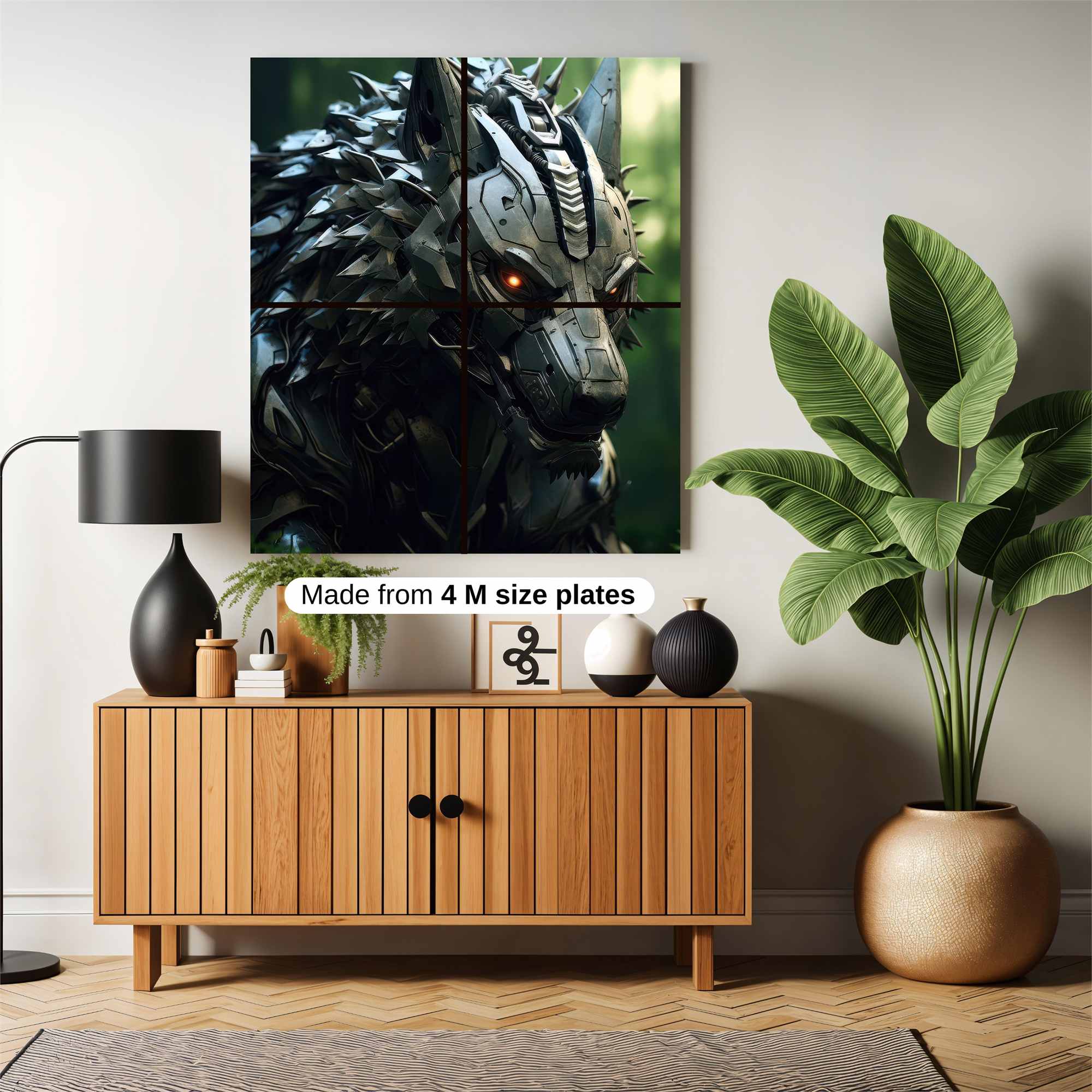 Cyber Wolfstorm Safe Wall Magnetic / M