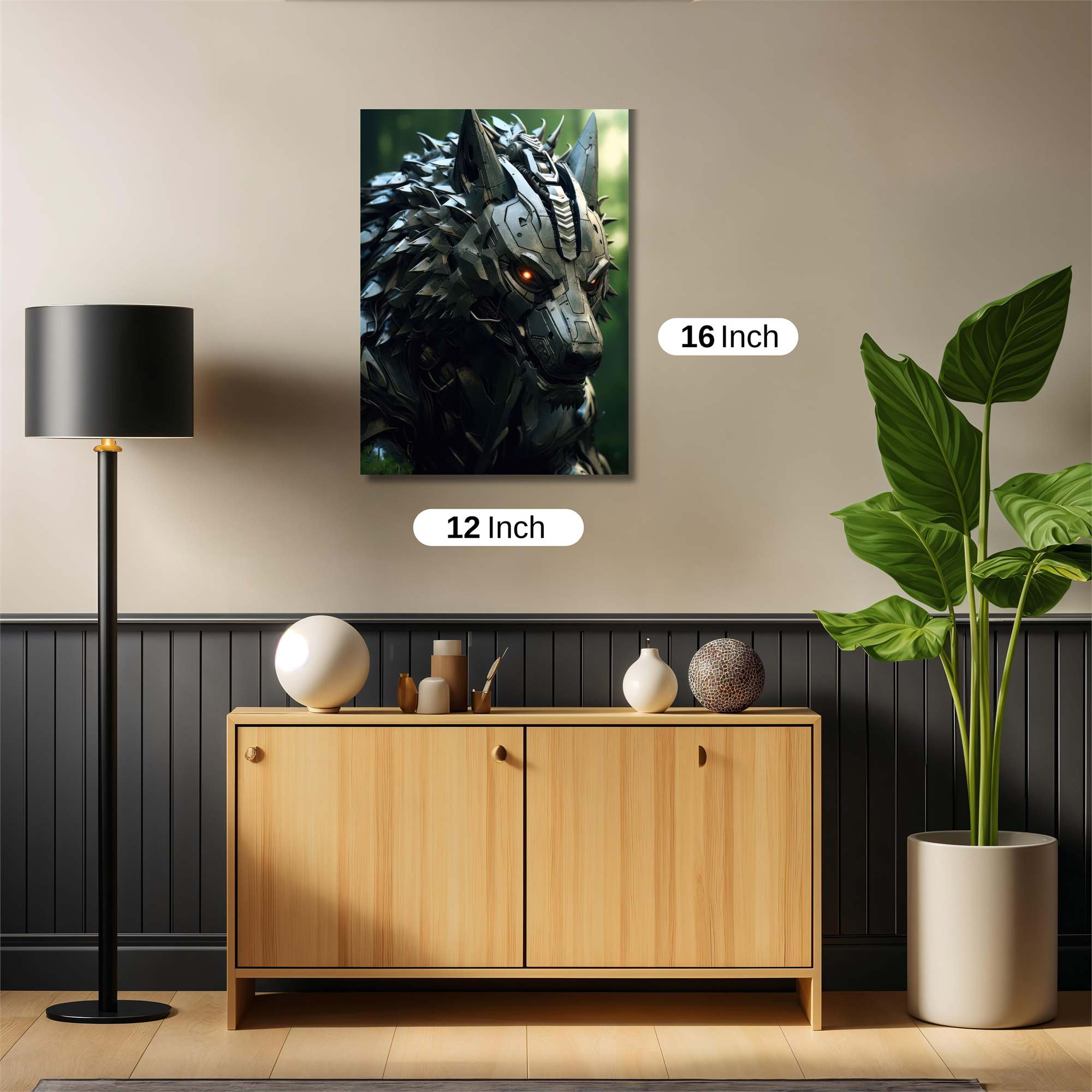 Cyber Wolfstorm Safe Wall Magnetic / M