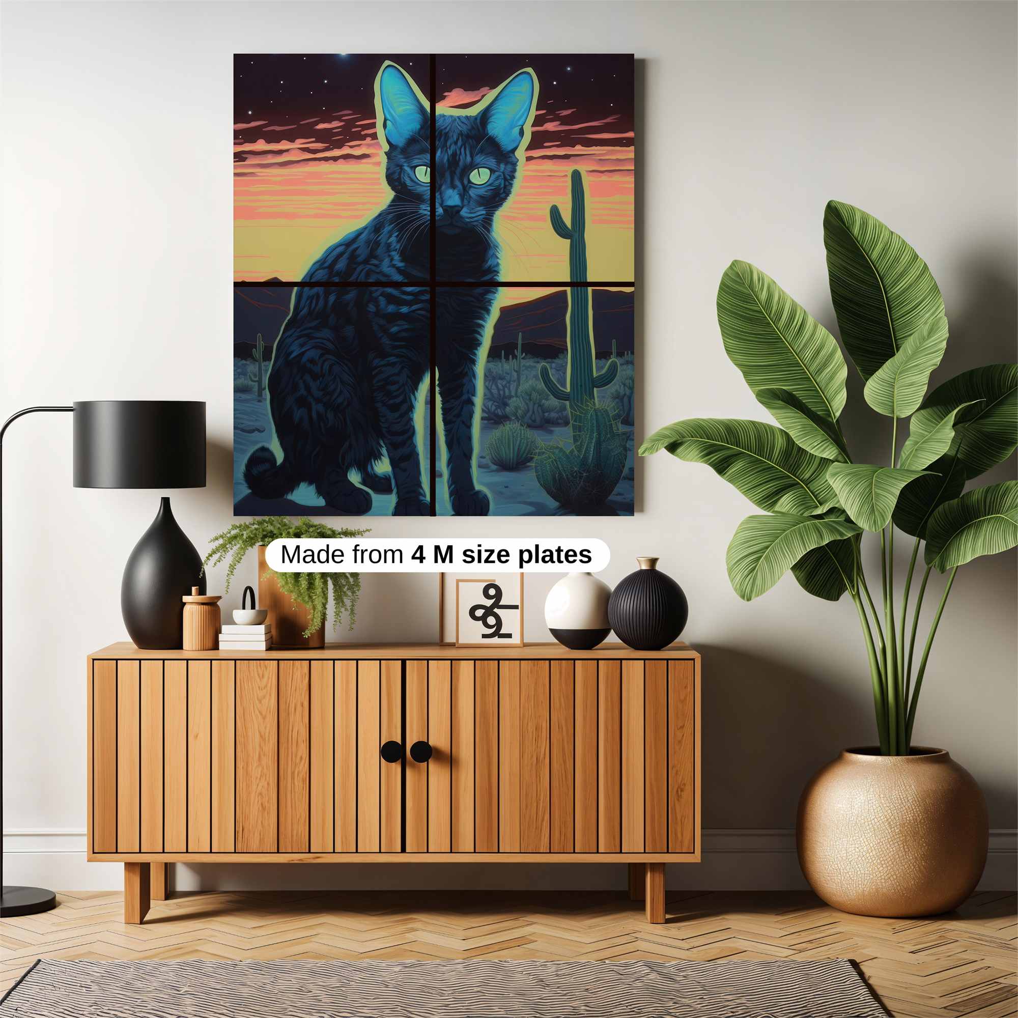 Feline Dusk Safe Wall Magnetic / M