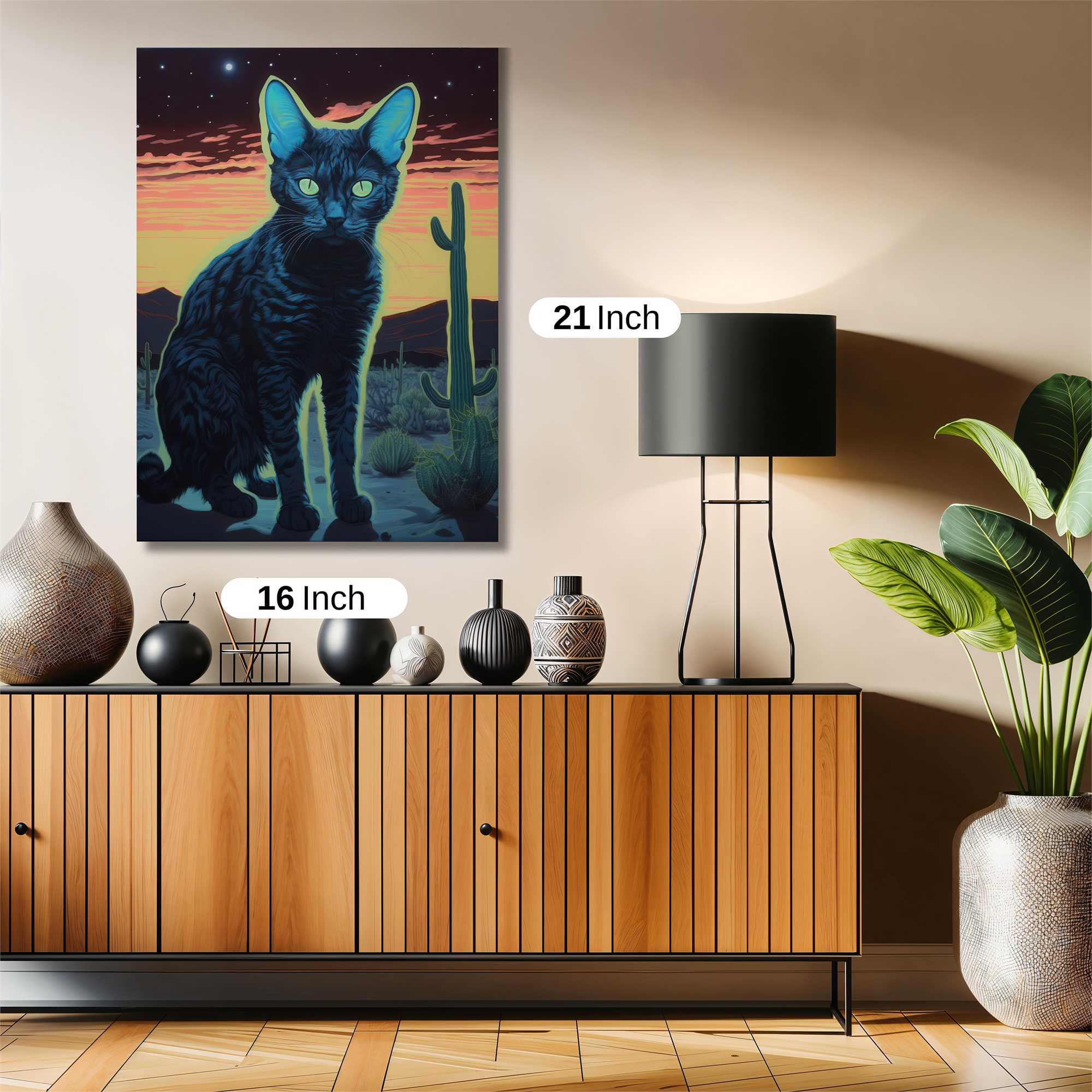 Feline Dusk Safe Wall Magnetic / M