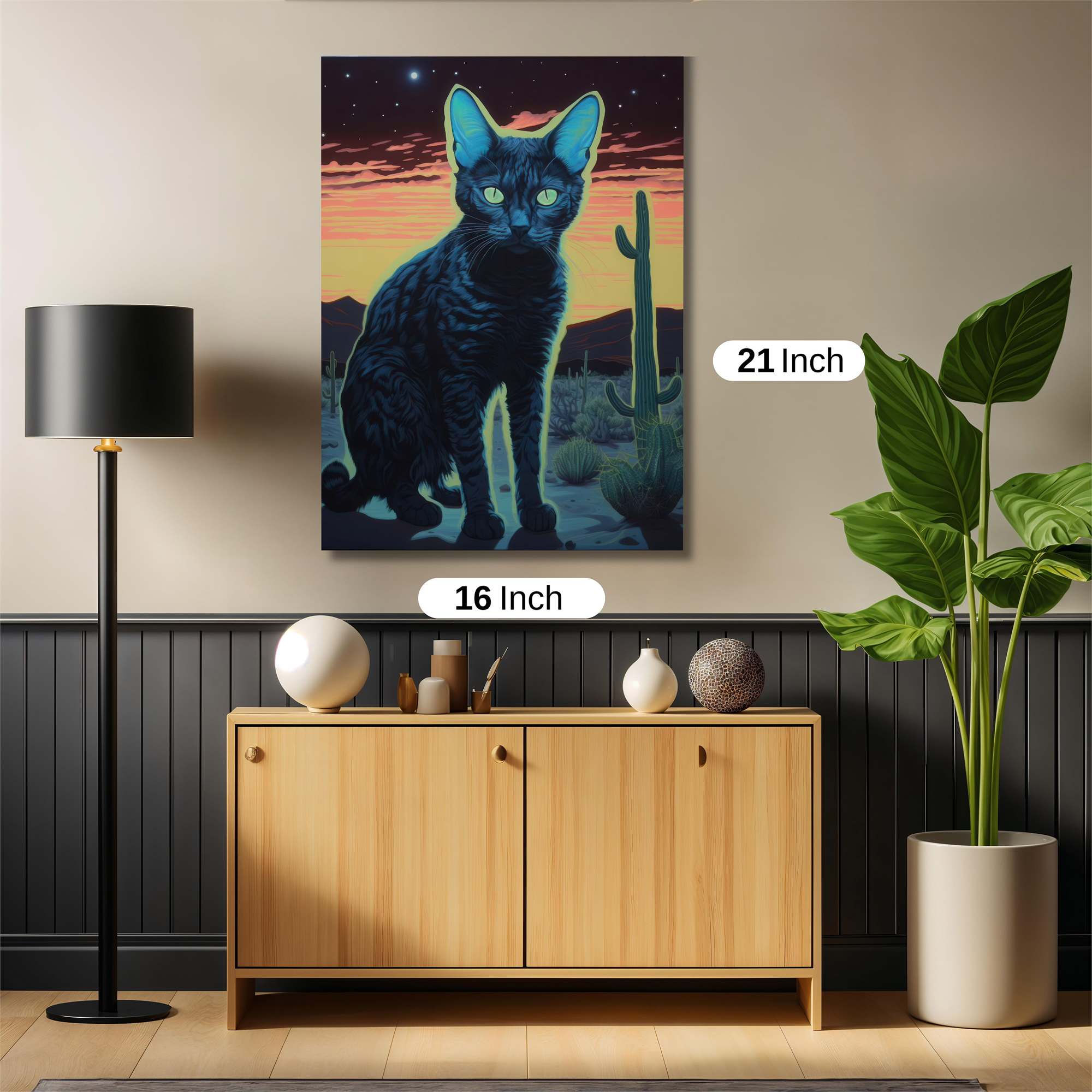 Feline Dusk Safe Wall Magnetic / M