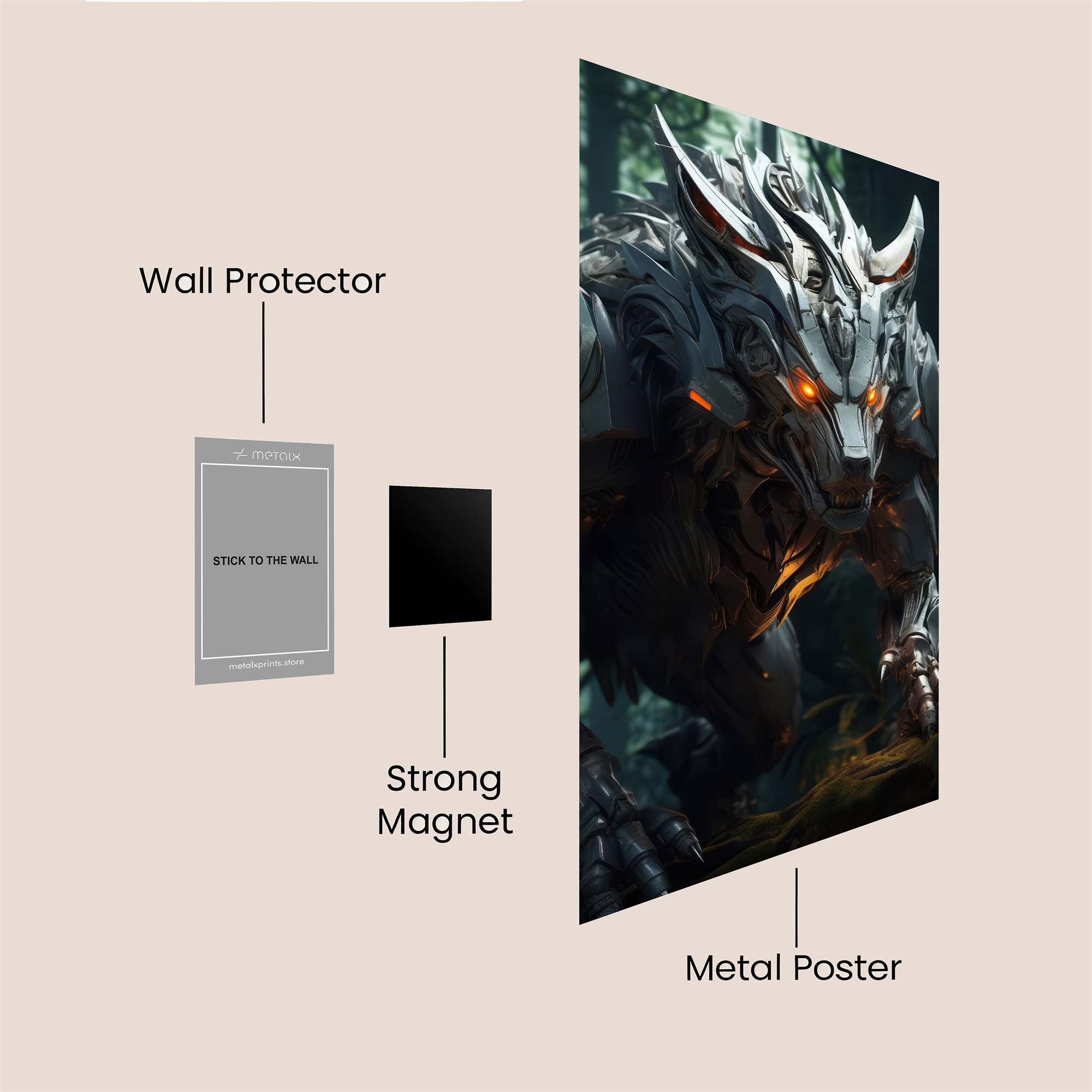 Cyber Howl Safe Wall Magnetic / M