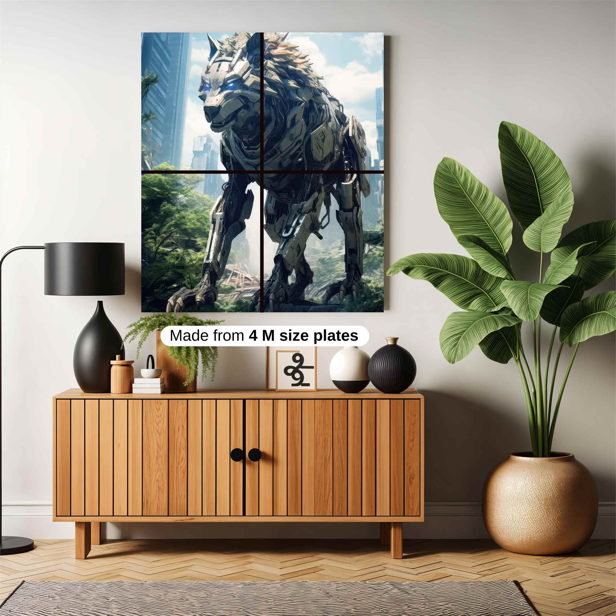 Cyber Wolfstorm Safe Wall Magnetic / M