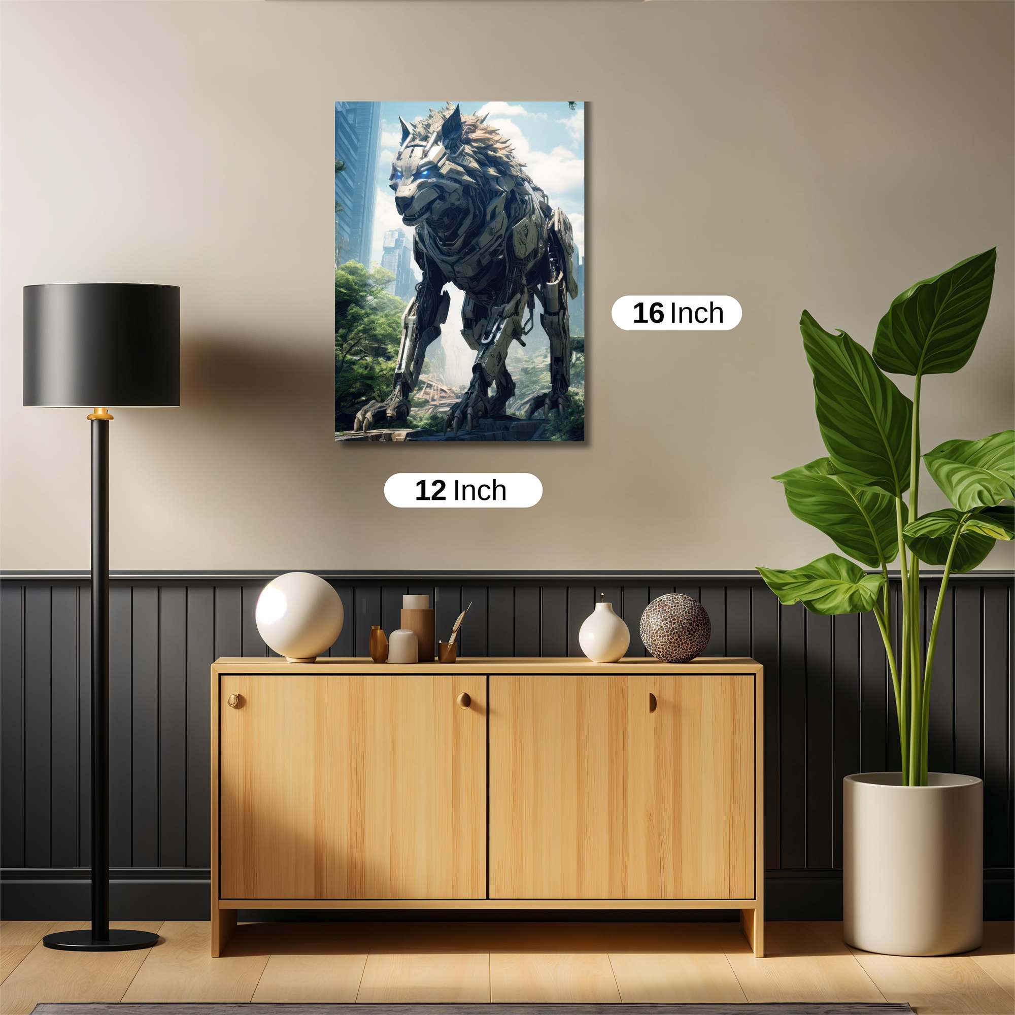 Cyber Wolfstorm Safe Wall Magnetic / M