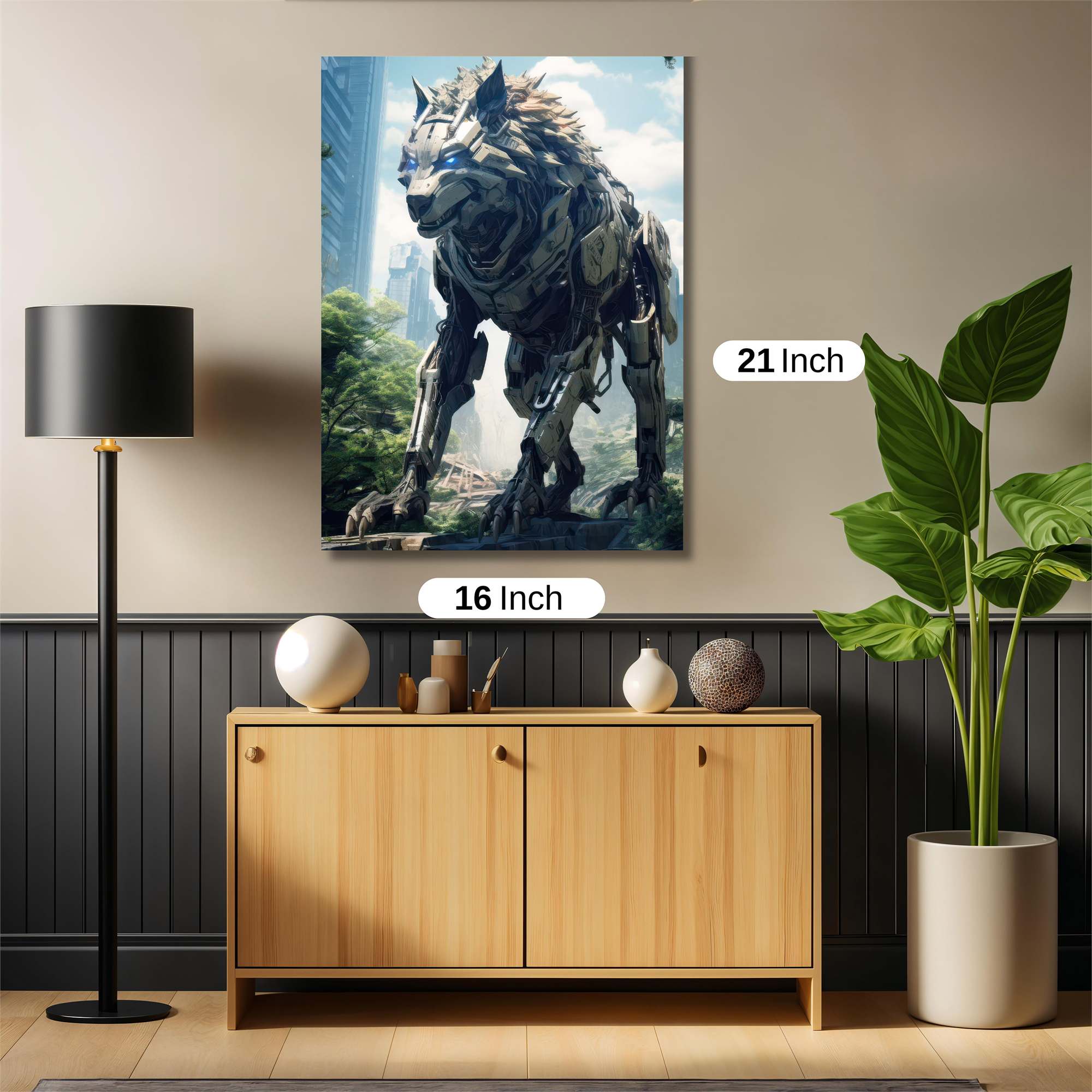 Cyber Wolfstorm Safe Wall Magnetic / M